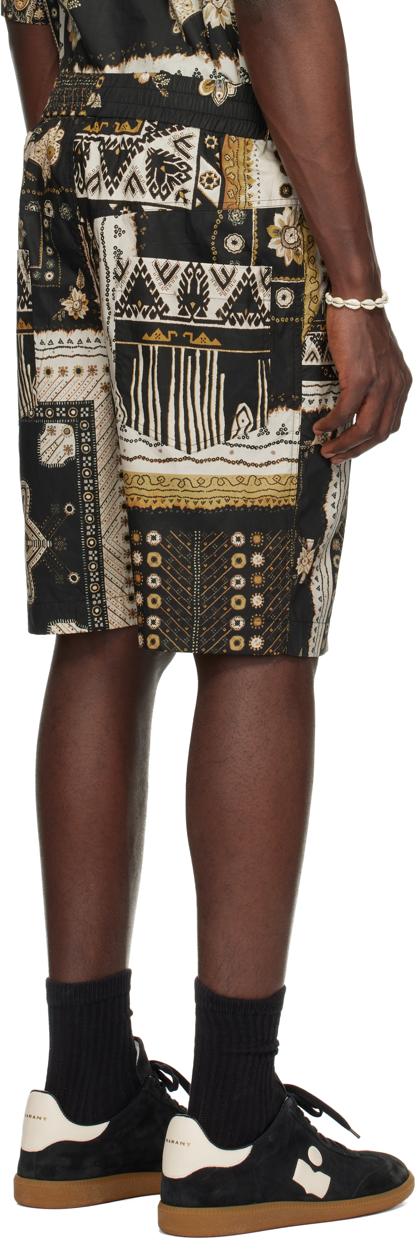 Isabel Marant Black Gregorian Shorts In Bkoc