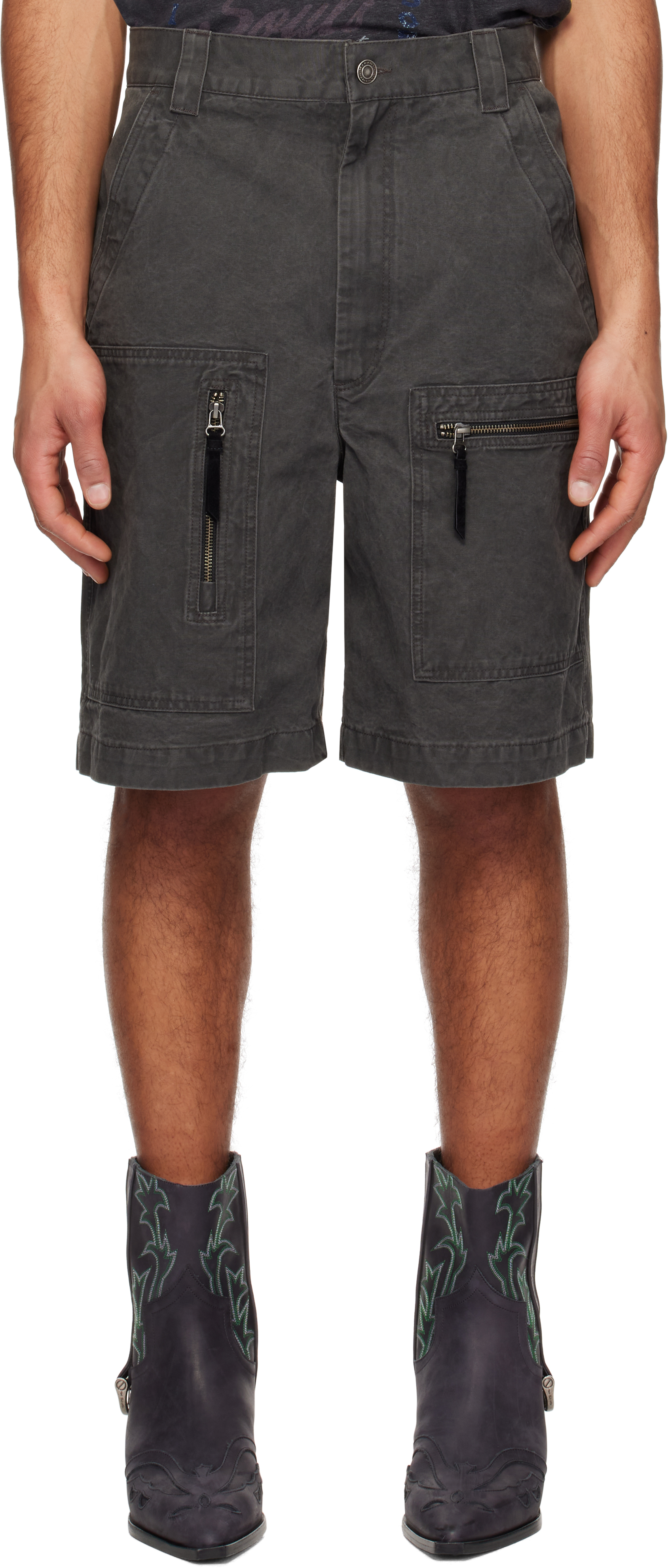 Black Kyle Denim Shorts by Isabel Marant on Sale