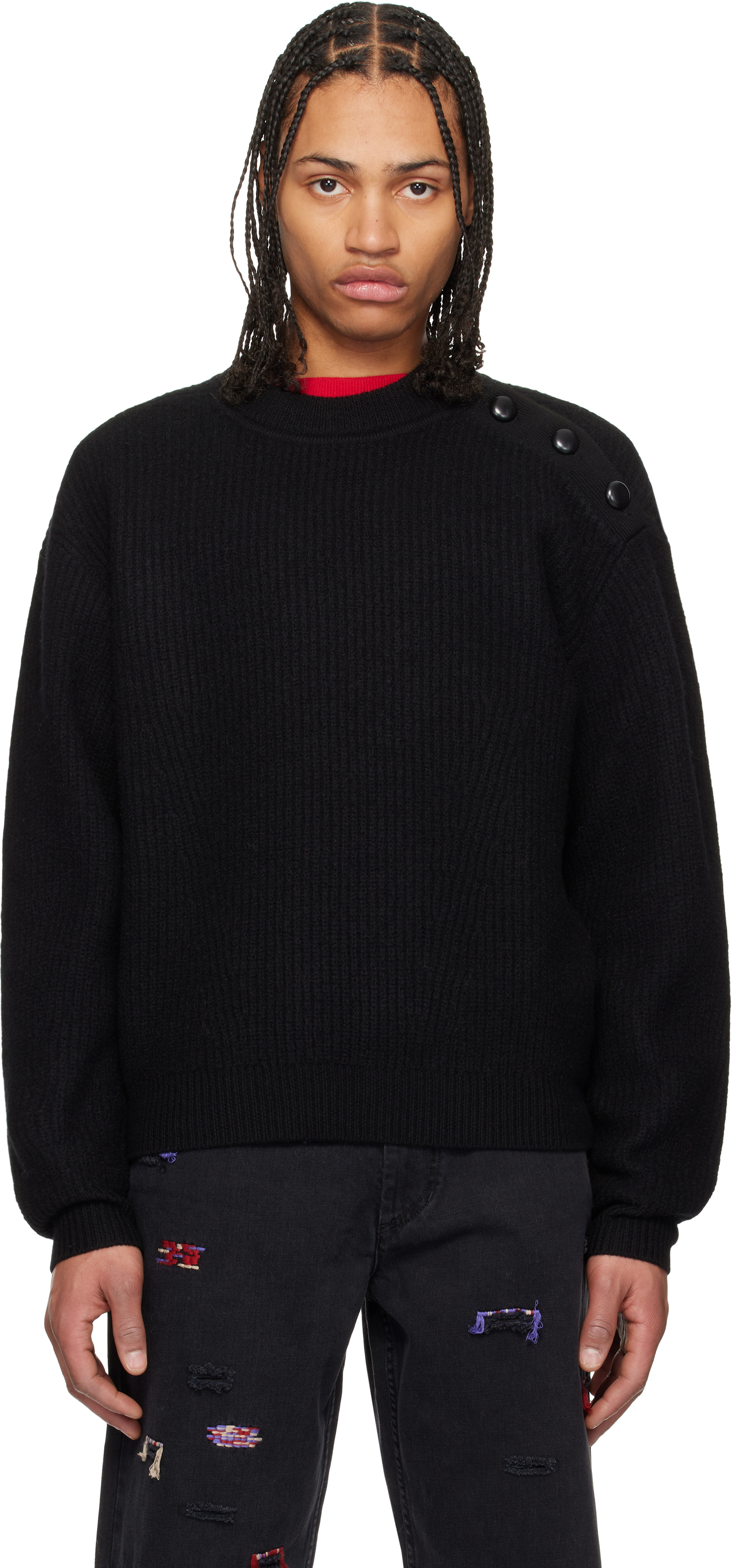 Isabel Marant Black Rudel Sweater In 01bk