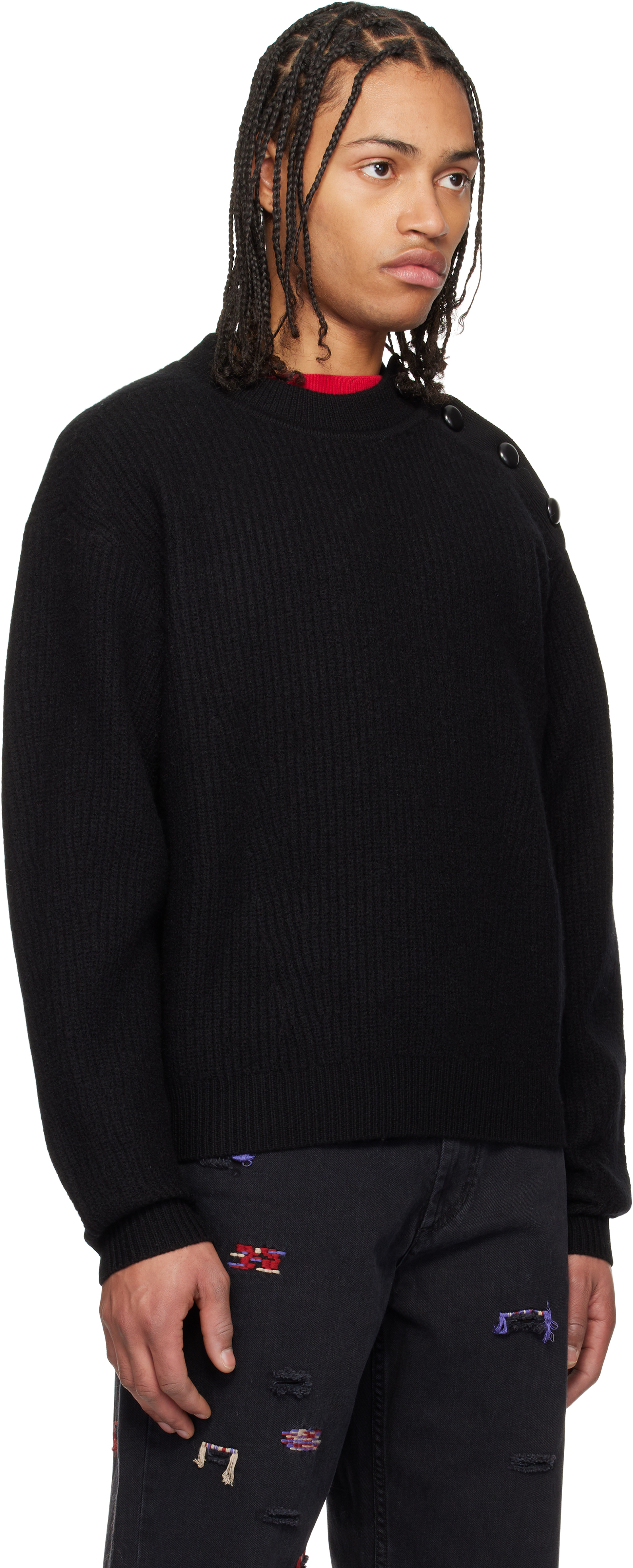 Isabel Marant Black Rudel Sweater In 01bk