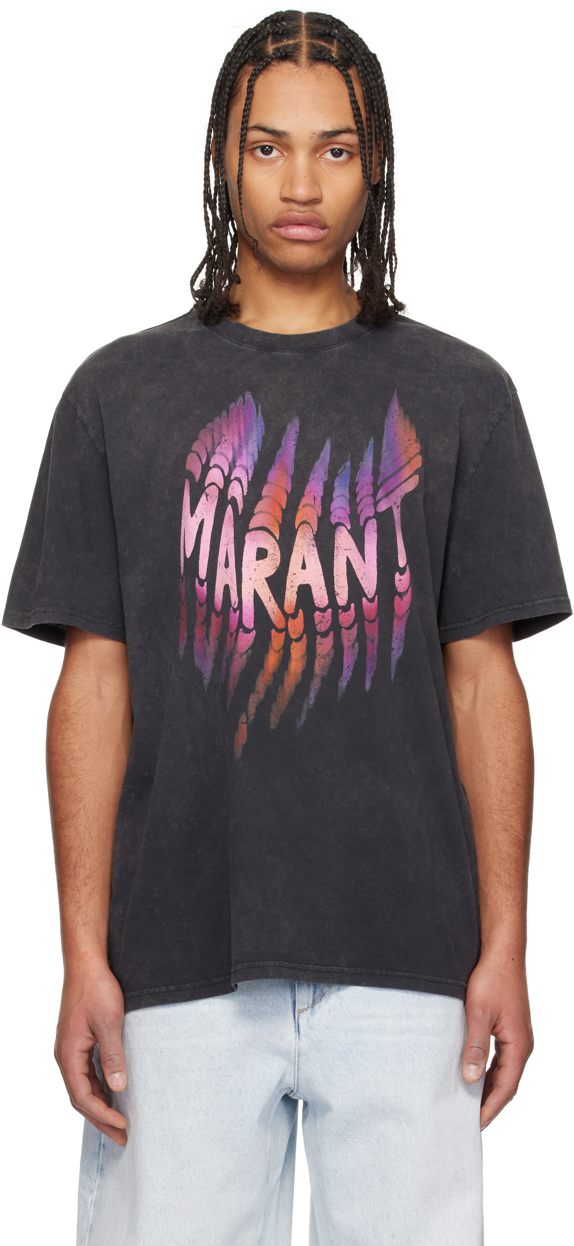 【関税込み】Isabel Marant ブラック Hugo Tシャツ Black Hugo T-shirt by Isabel Marant on Sale