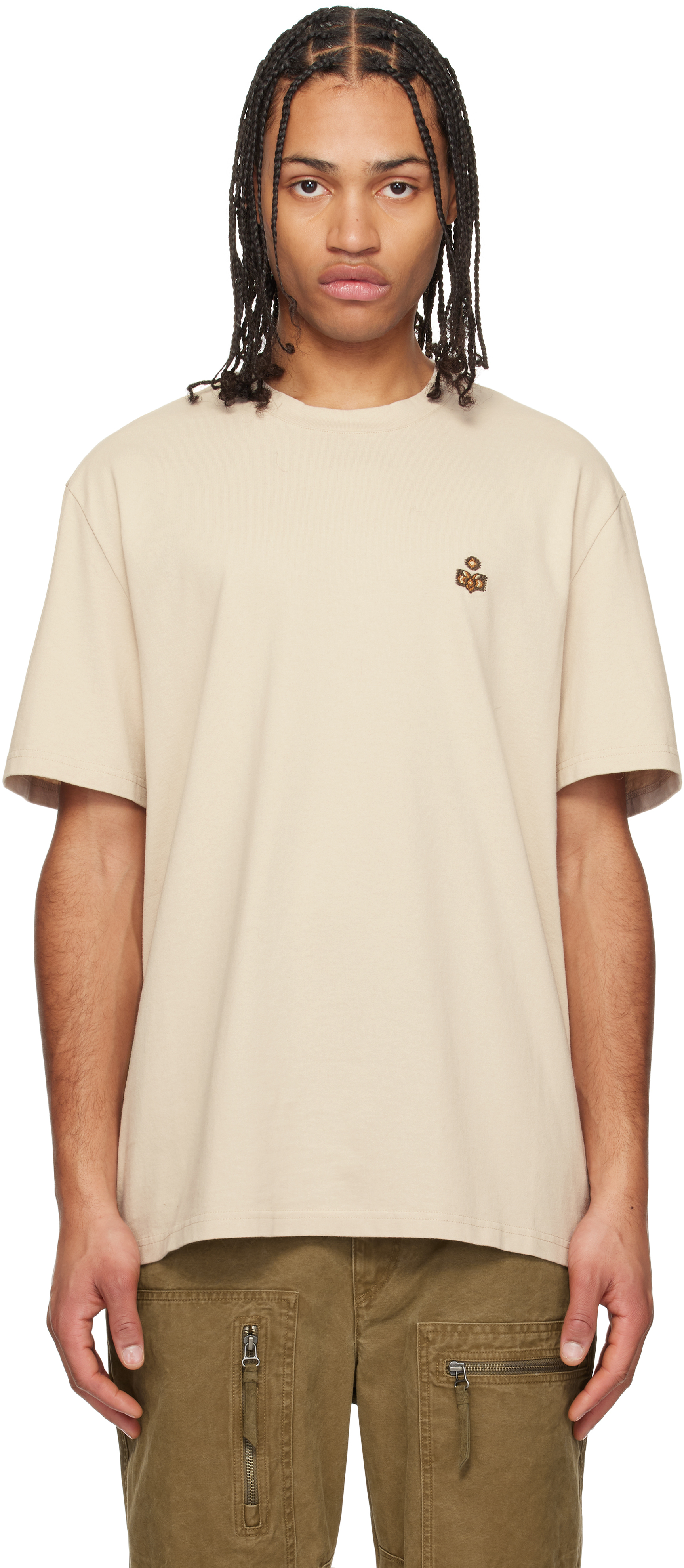 【送料&関税込】Isabel Marant hugo T-shirt Hugo T-shirt Man white | ISABEL MARANT Official online store