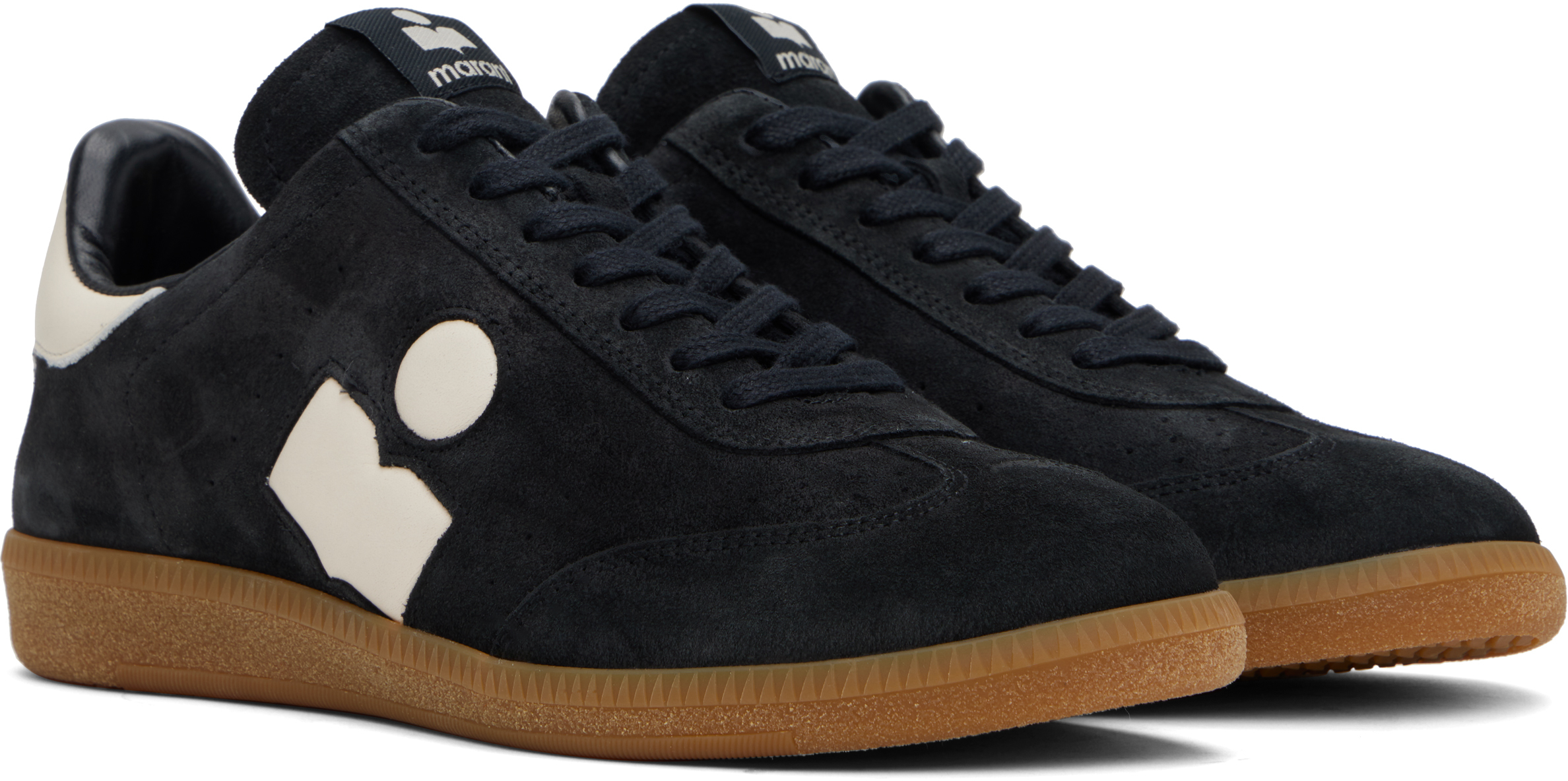 Isabel Marant Black & Off-white Bryce Sneakers In Fkck