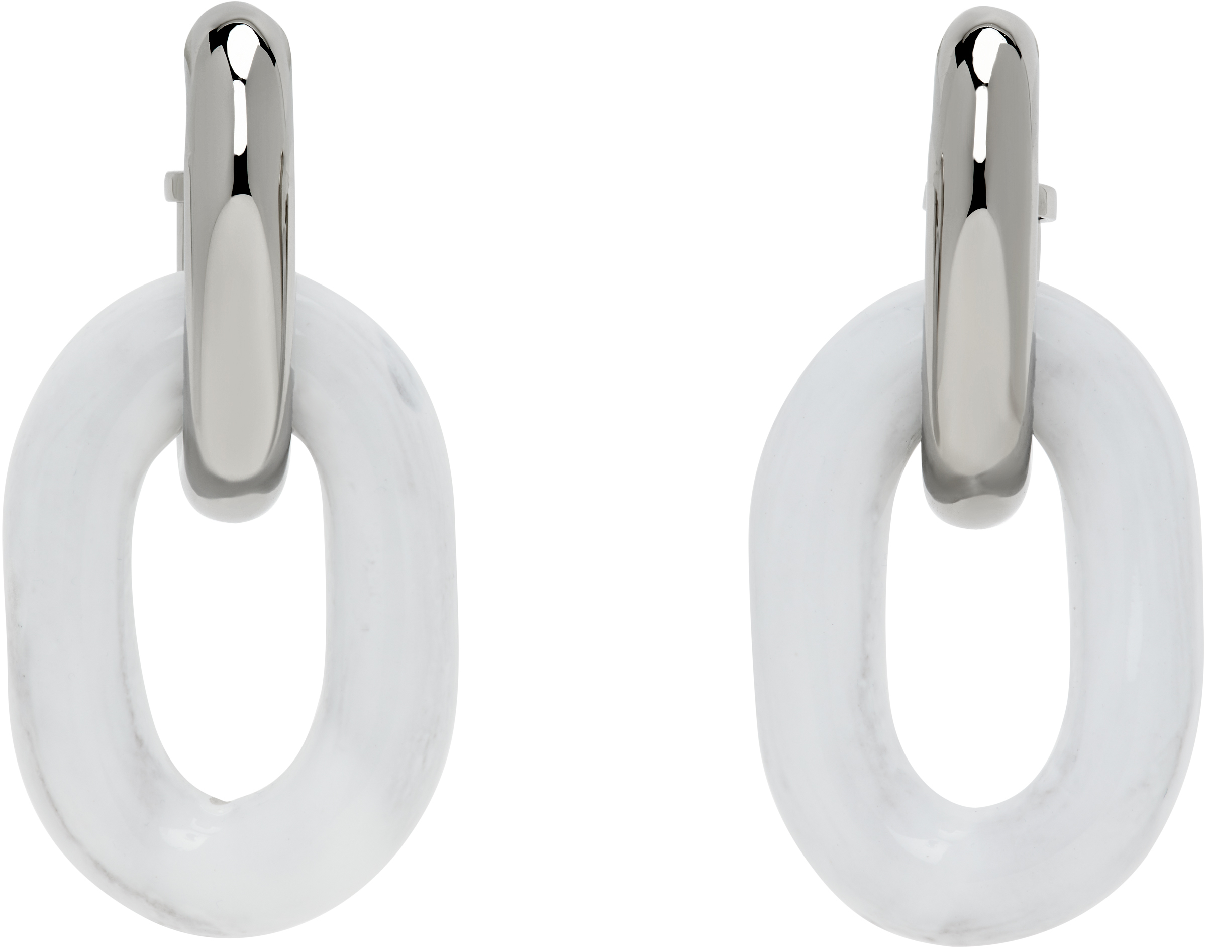 Silver Chain Drop Earrings