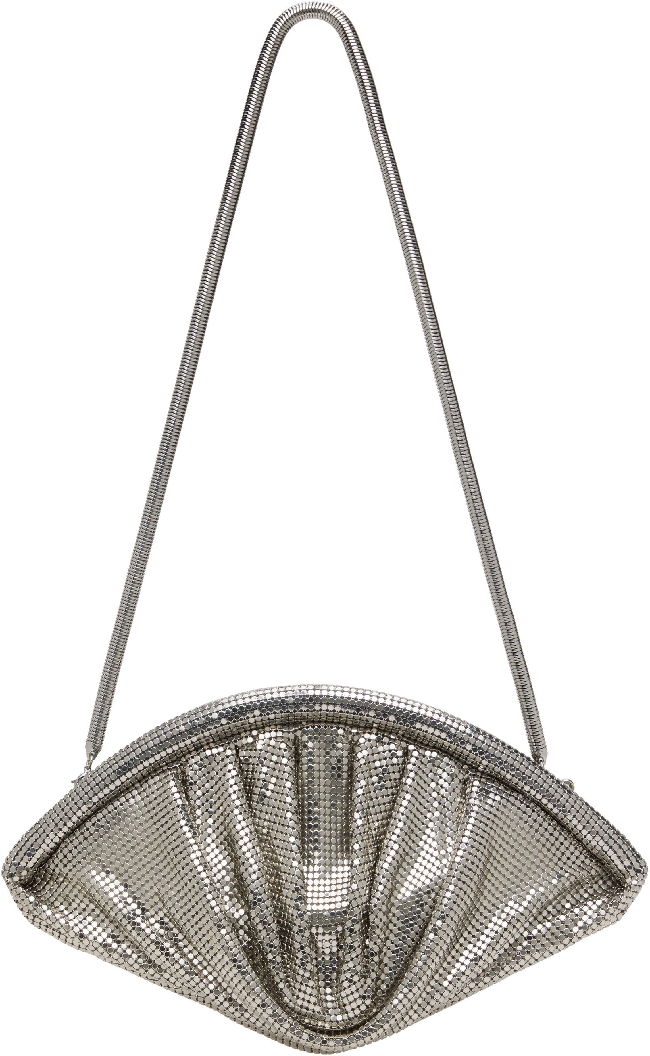 Silver Mesh Evening Clutch