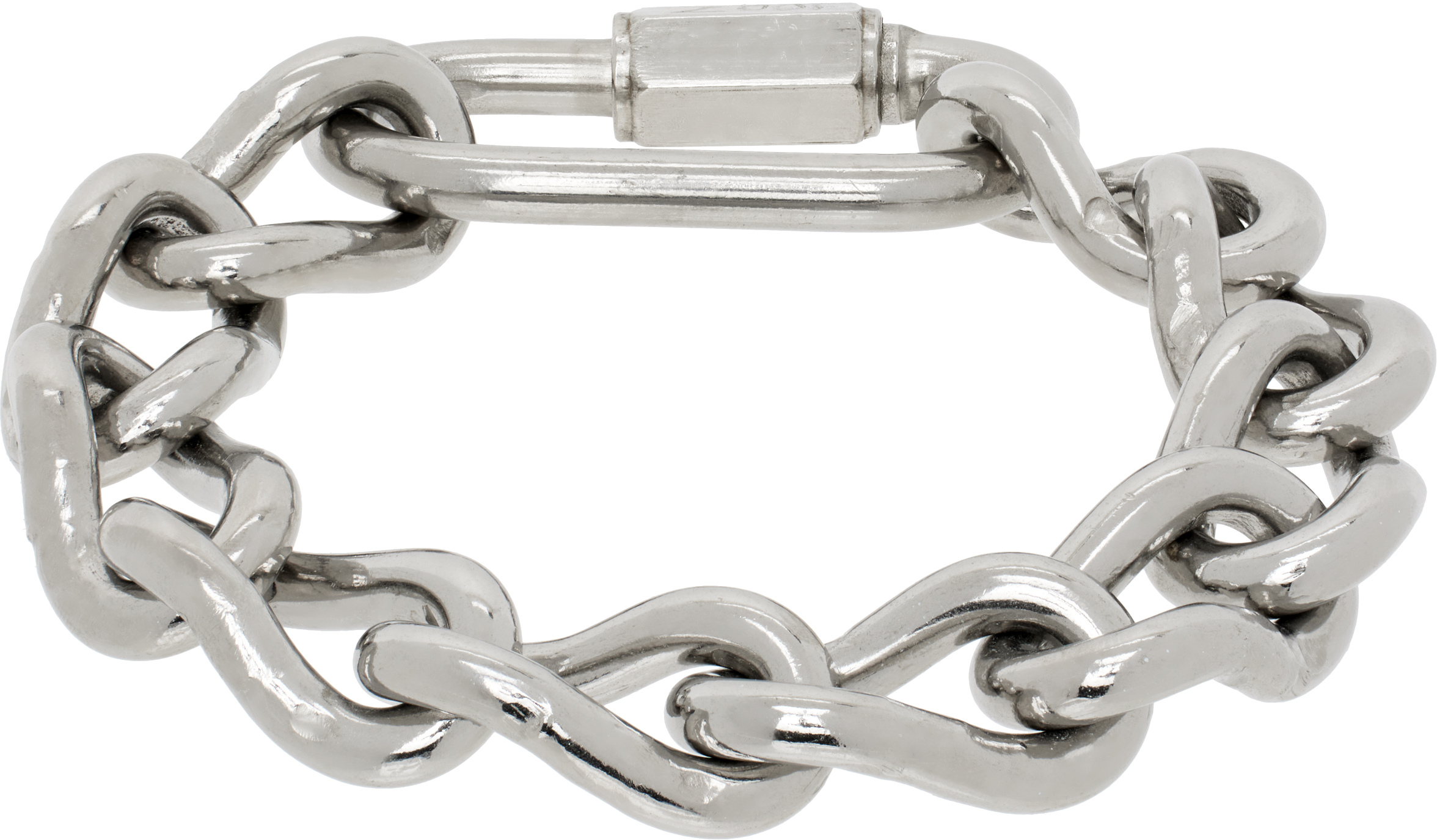 Silver #2 Chain Bracelet