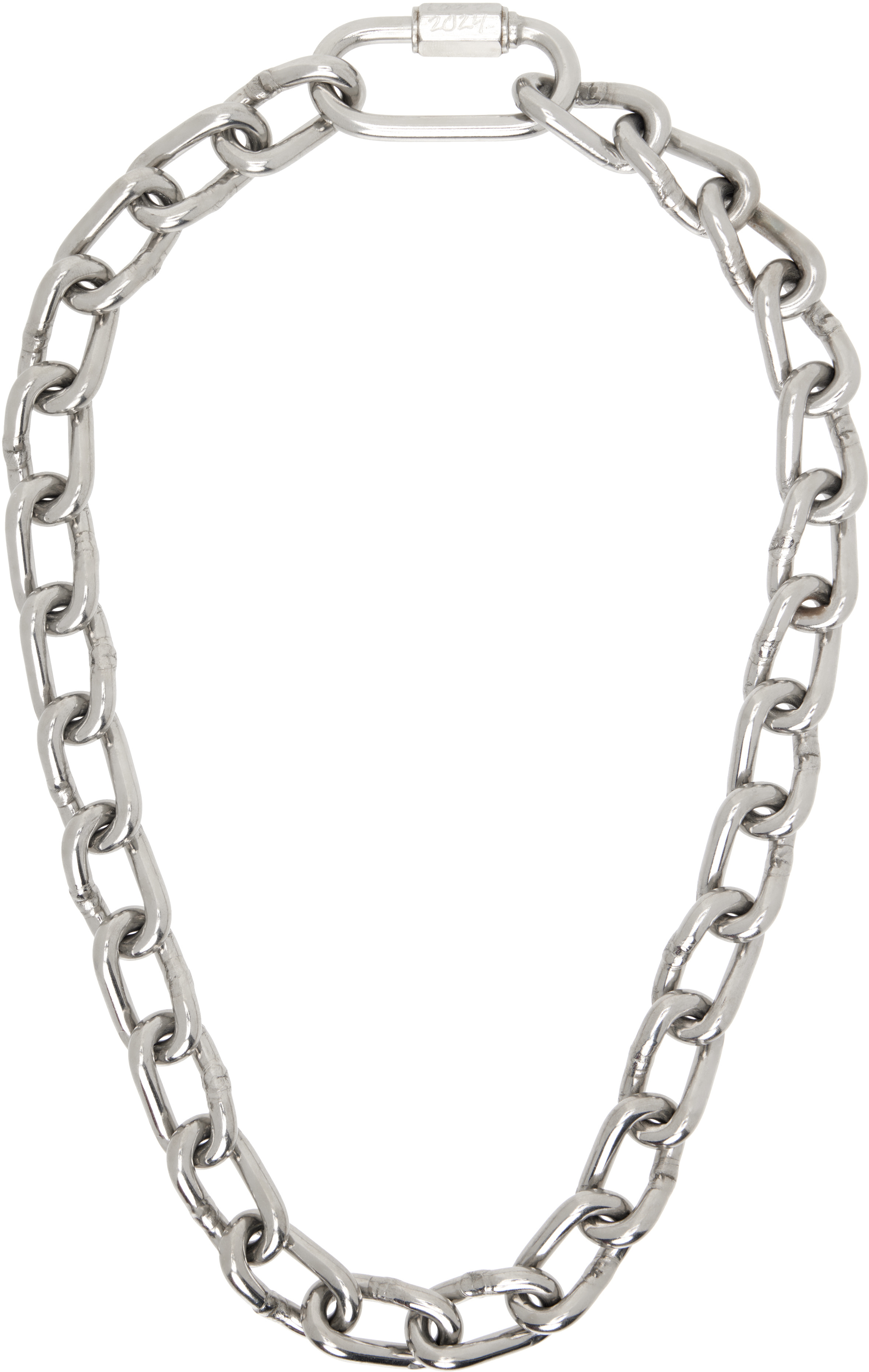 Silver #2/0 Machine Chain Necklace