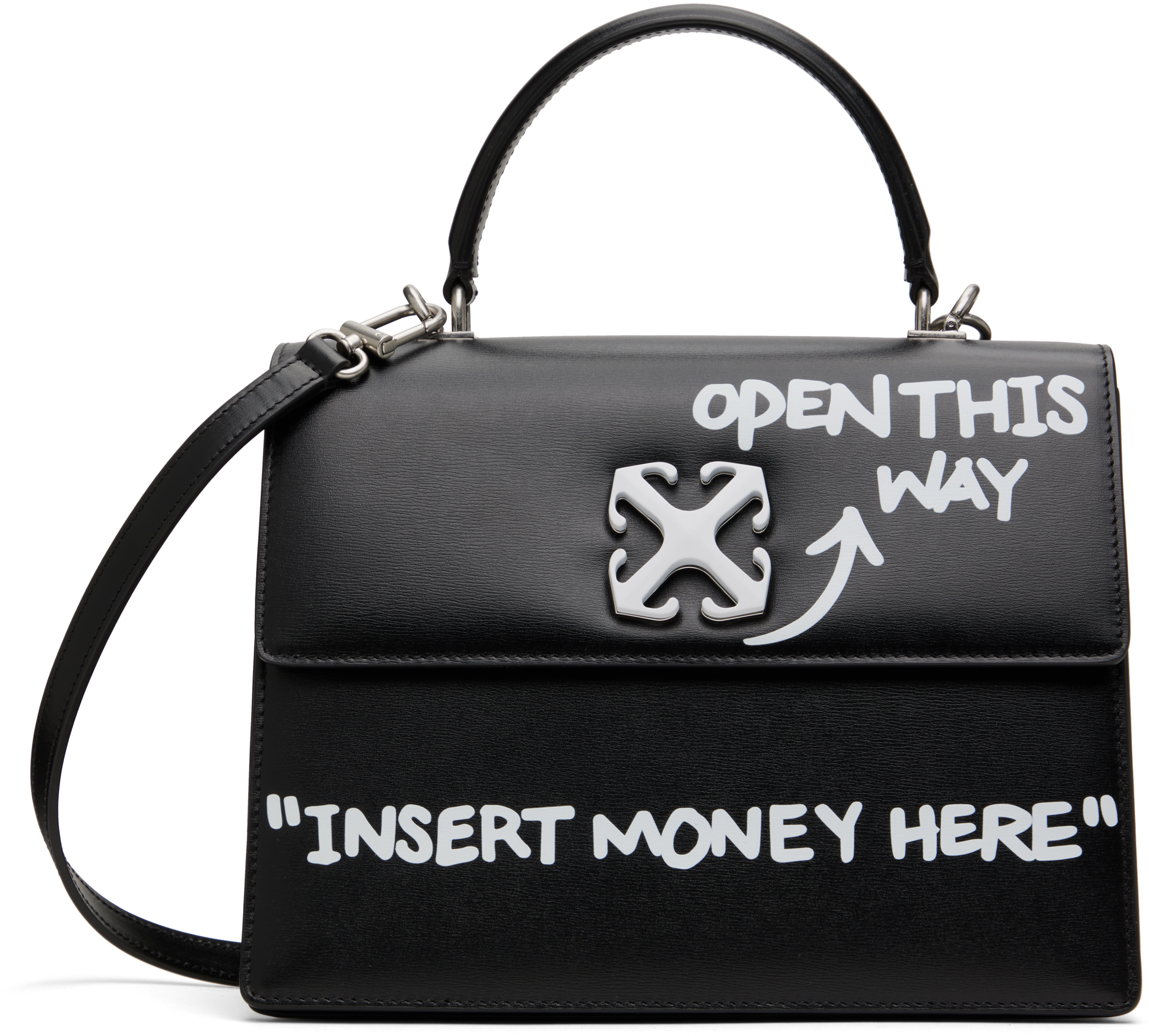 Black Jitney 2.8 Top Handle Quote Bag