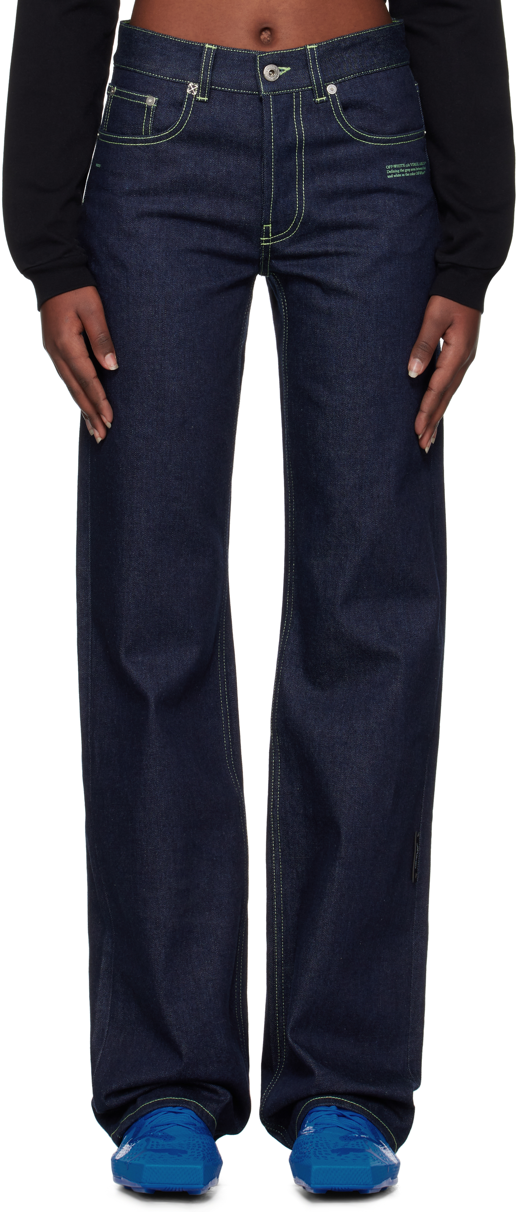 デニム・ジーパン OFF WHITE Women Denim Pants 25POWYA06AC99DEN002 1000 Black Women's Denim | Off-White™