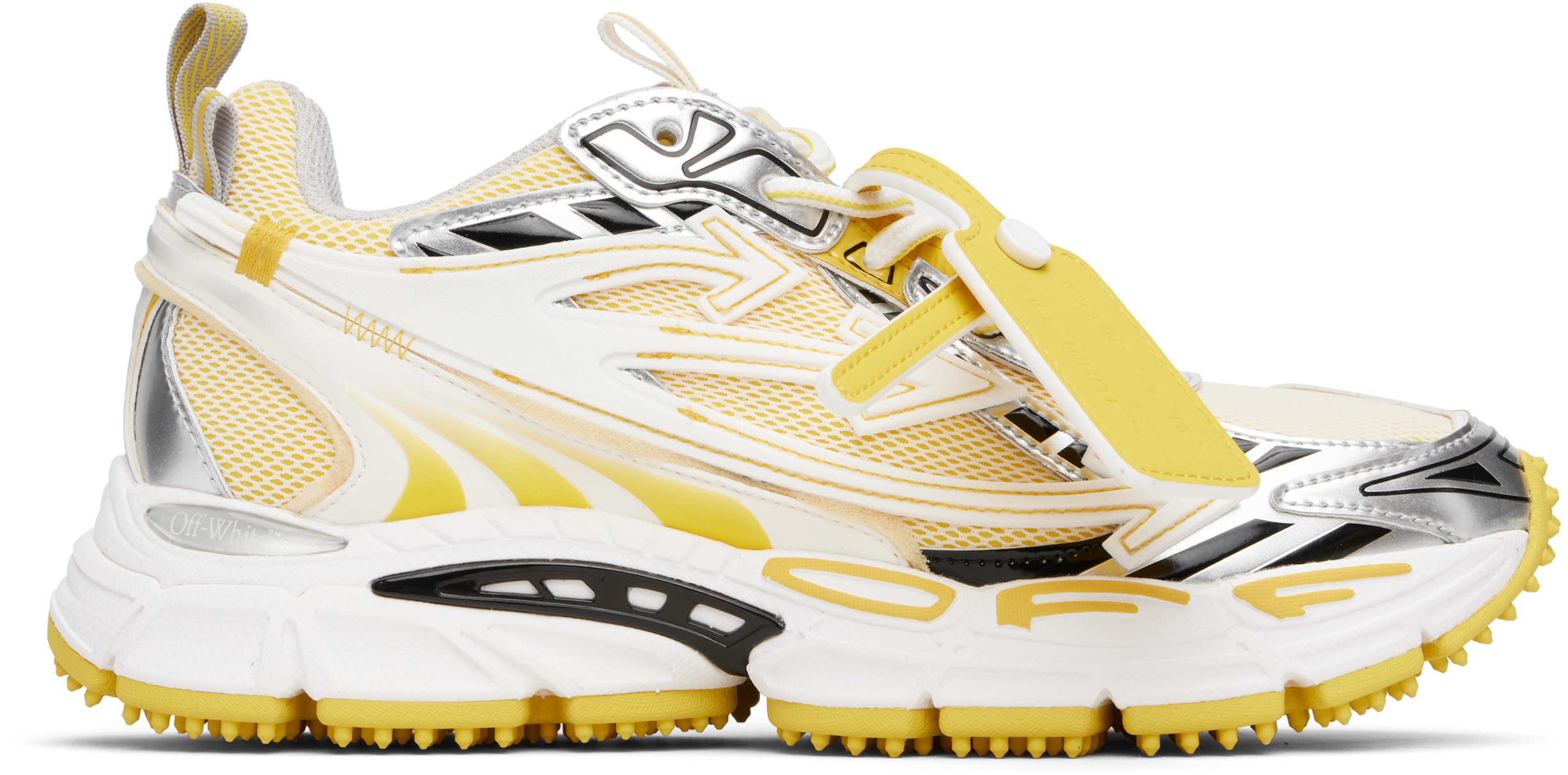 オフホワイト \"be right back\"スニーカー イエロー Off-White Men's Be Right Back F1 Sneakers | Neiman Marcus