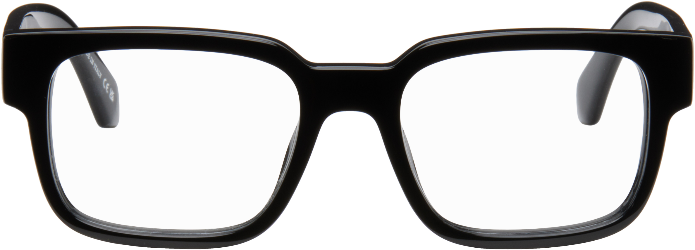 【送料&関税込】Off-White Eyewear Style 80 Glasses - Unisex Black Style 80 Glasses by Off-White on Sale