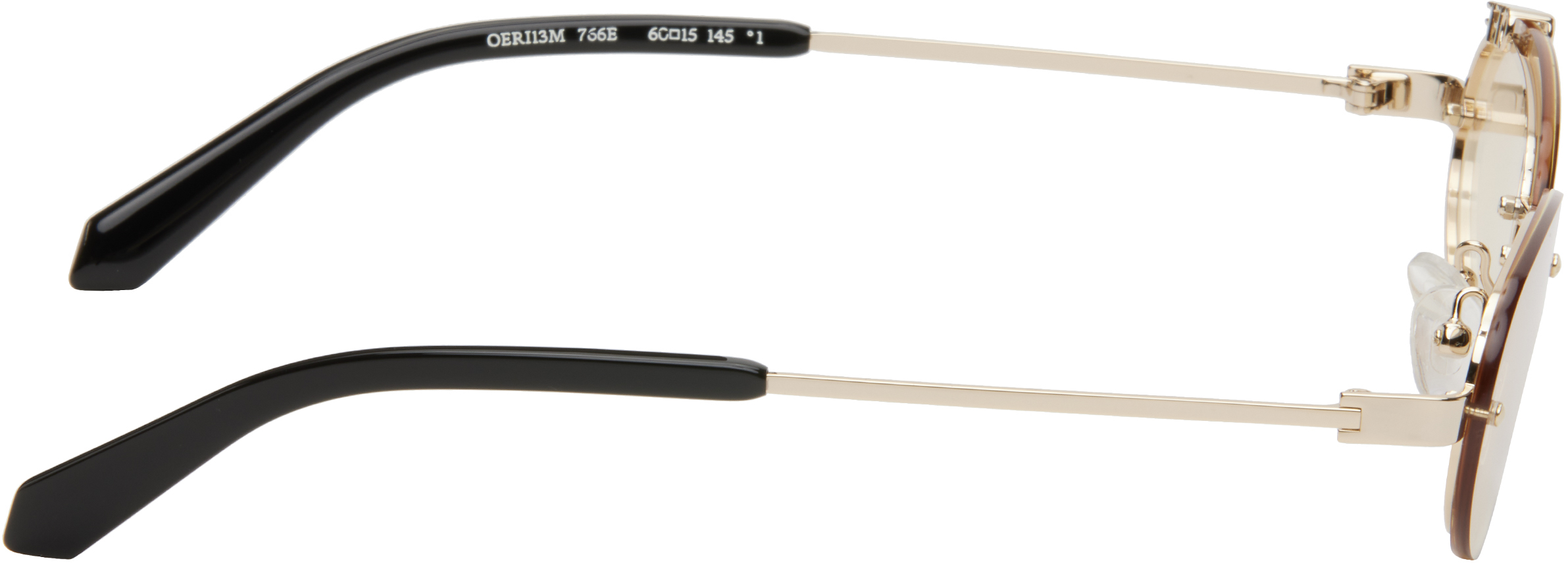 Off-white Gold Miami Sunglasses In Gold Gradient Brown