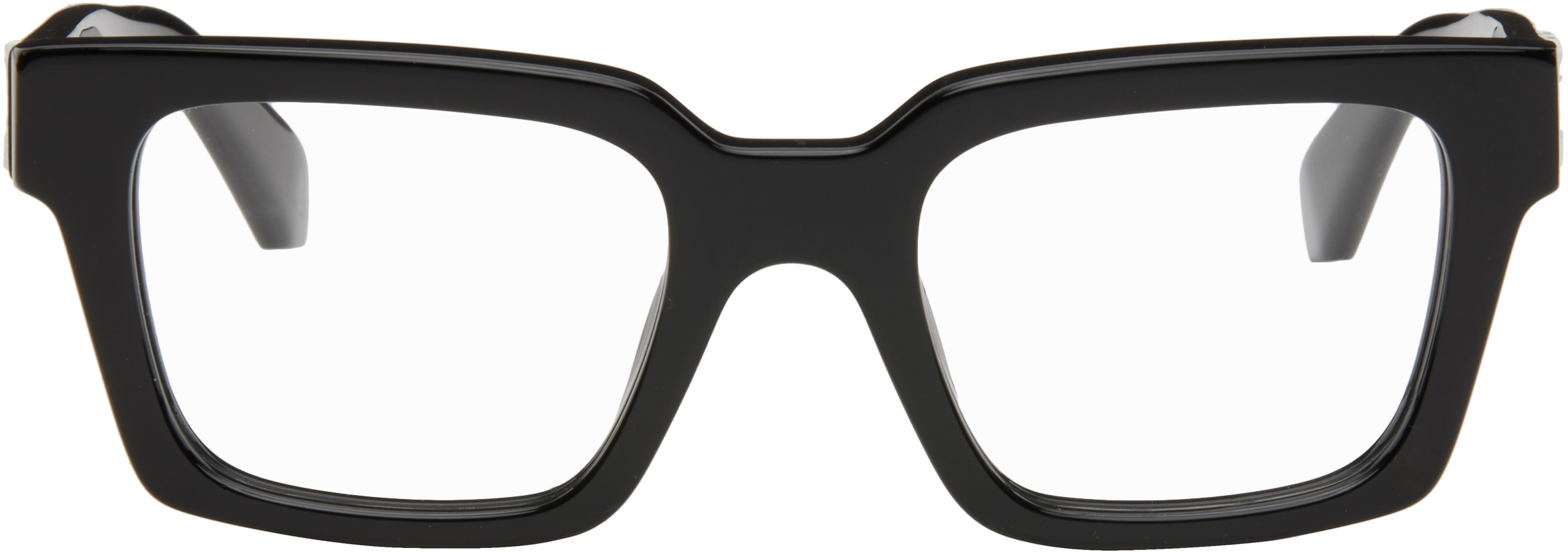Off-white Full Frame Sunglasses In Black Yellow