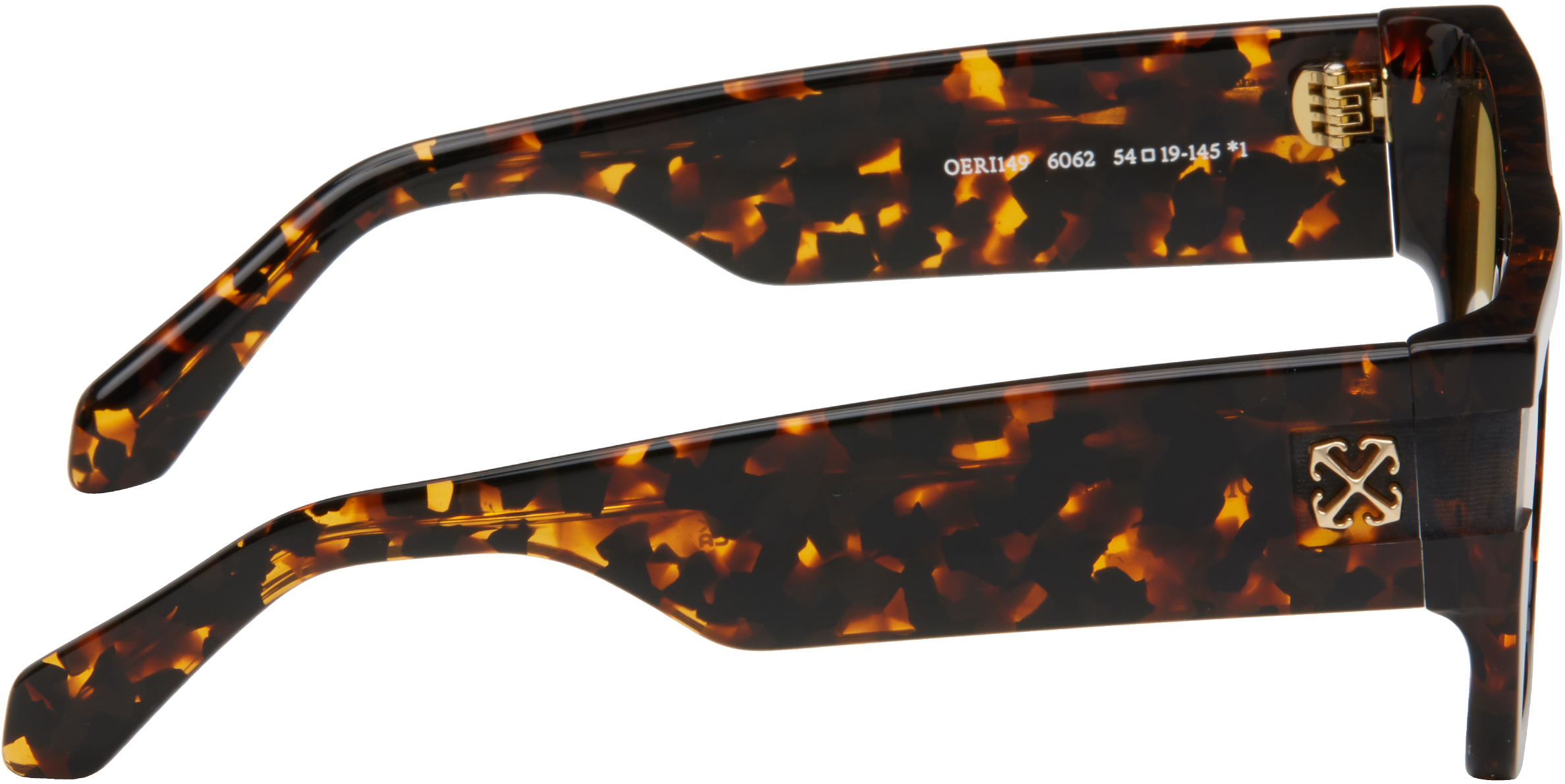 Off-white Oeri149 Chester Sunglasses Eyewear In Havana Camel