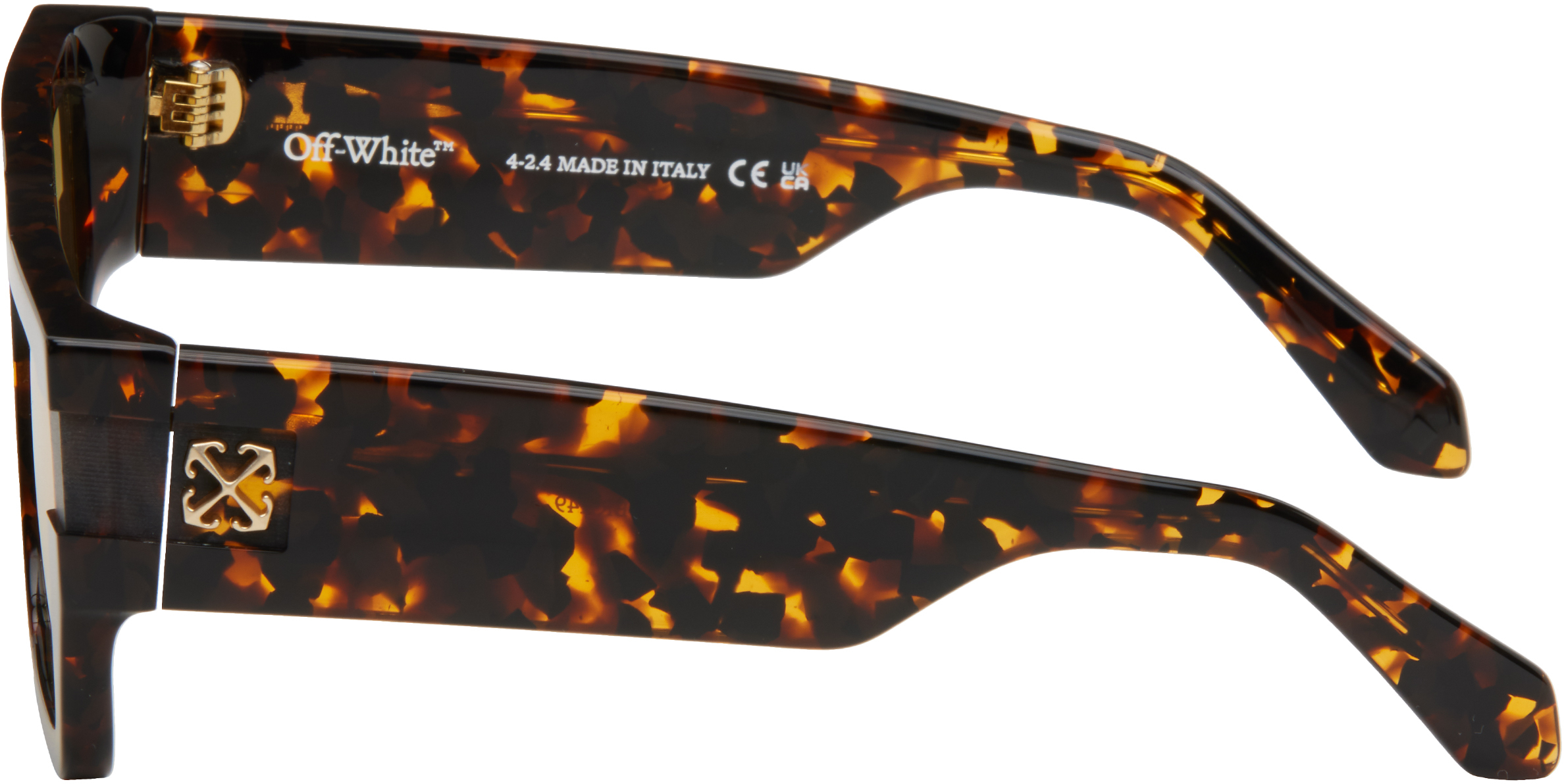 Off-white Oeri149 Chester Sunglasses Eyewear In Havana Camel