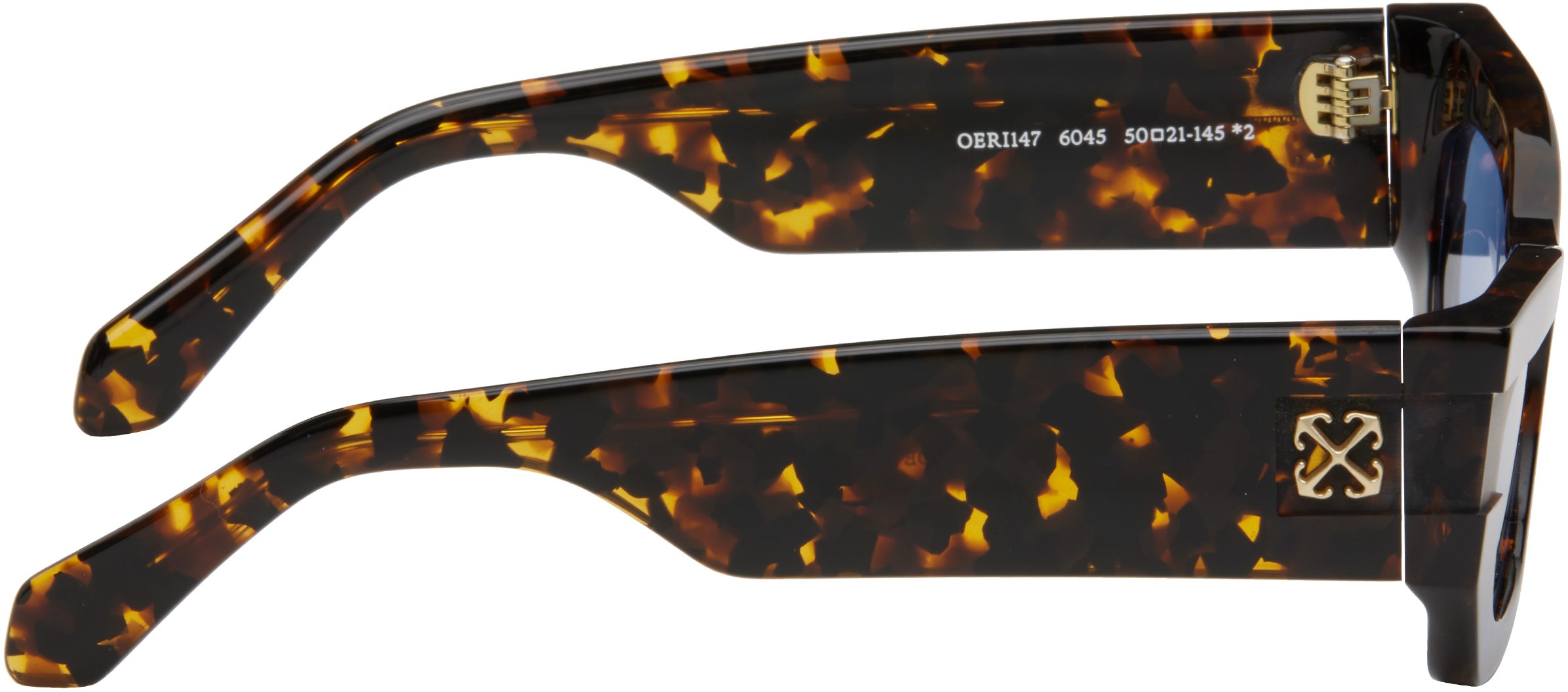 Off-white Brown Belleville Sunglasses In Havana Blue