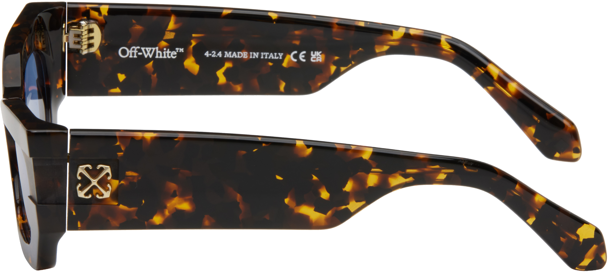 Off-white Brown Belleville Sunglasses In Havana Blue