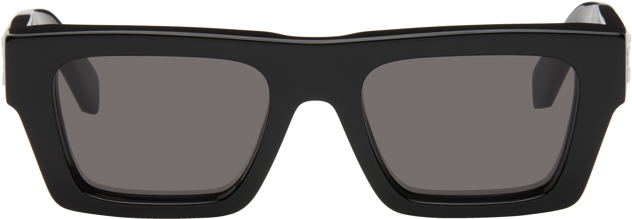 Shop Off-white Black Oregon Sunglasses In Black Dark Grey