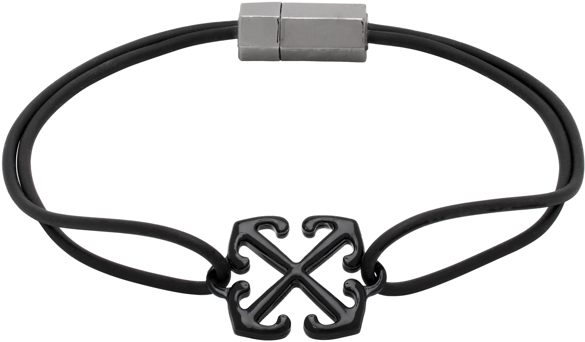 Black Arrow Rubber Bracelet