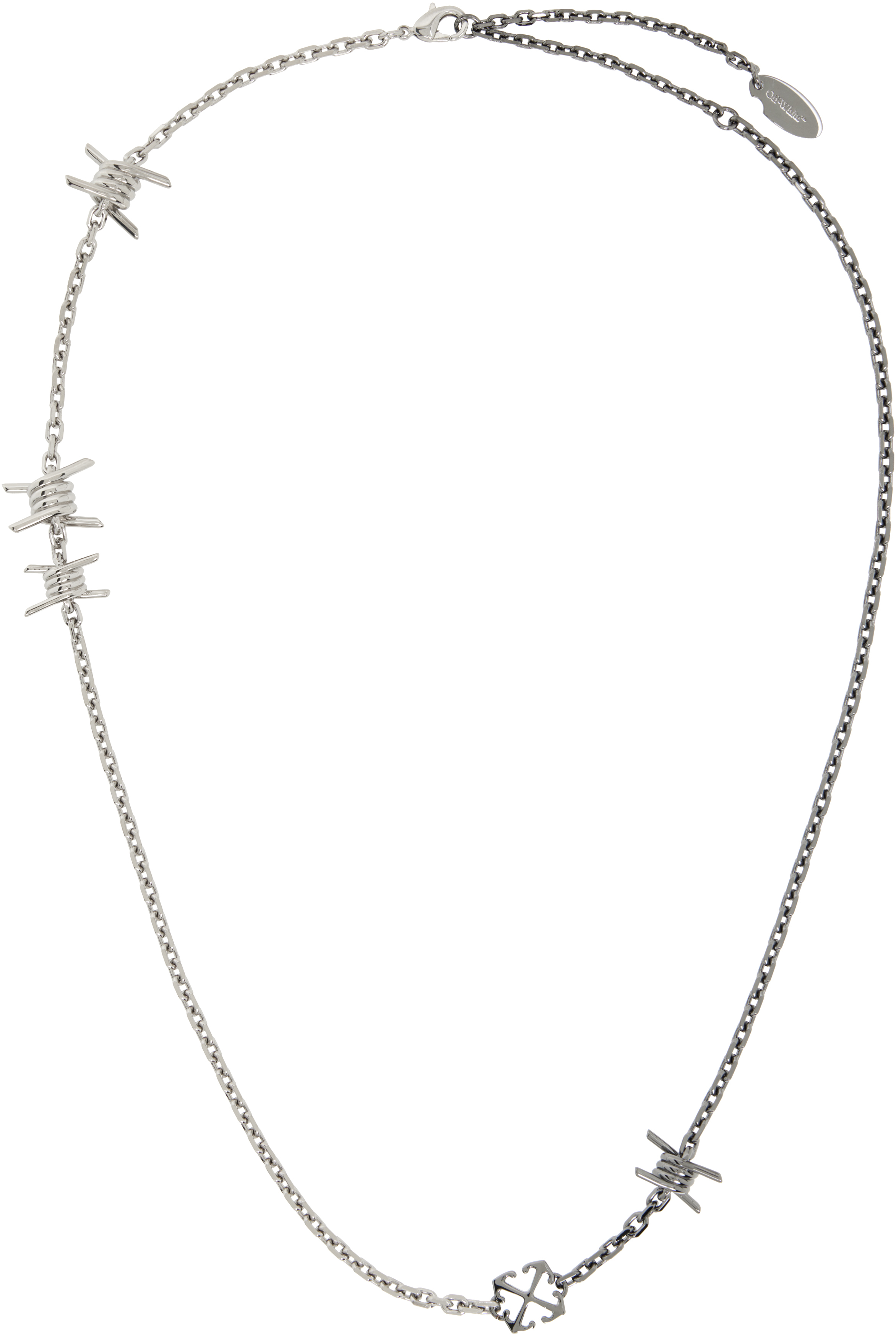【 OFF-WHITE 】ゴールド Barbed Wire Motif ネックレス FT0443010100_1100_05_696bc851-