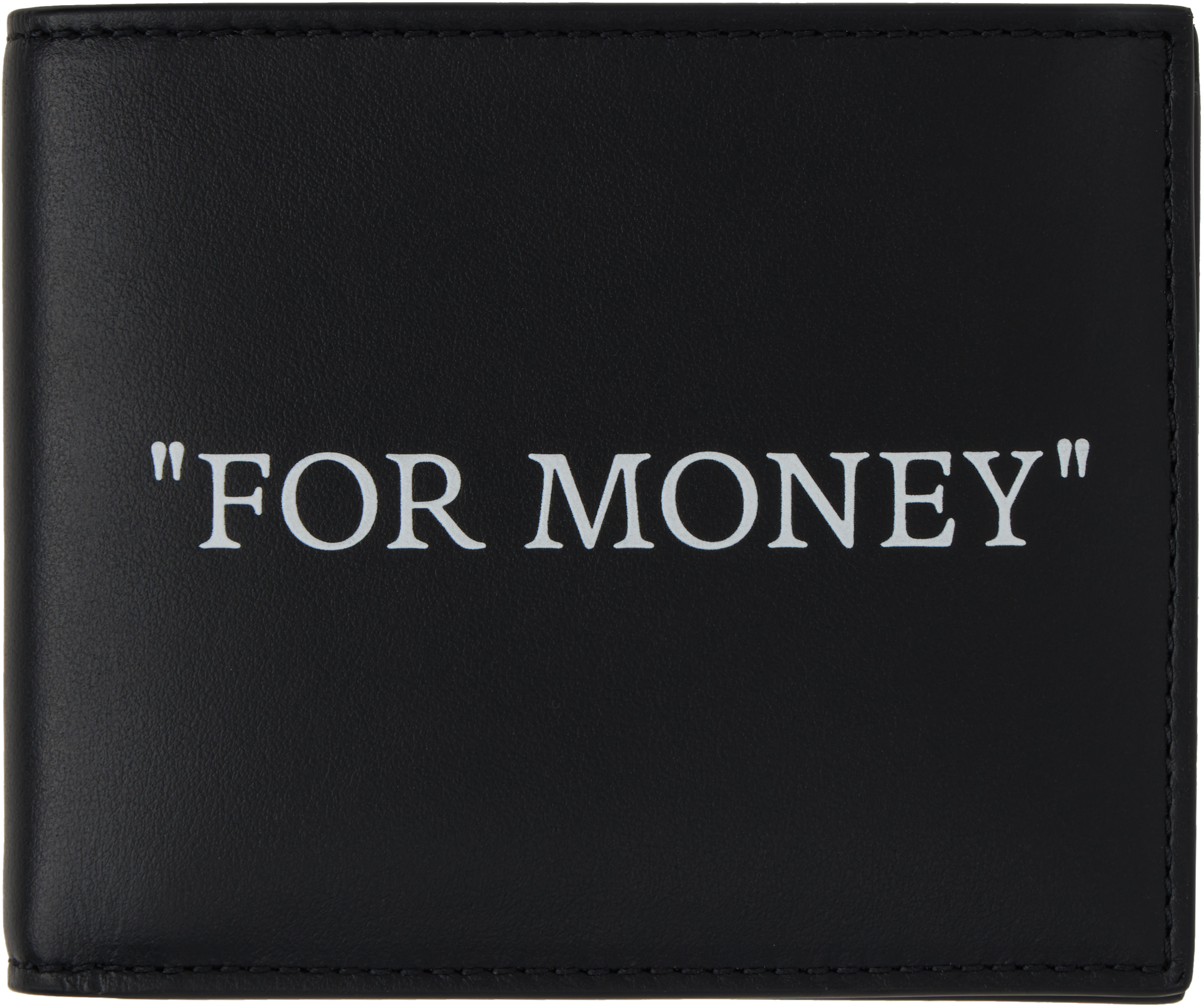 Black Quote Bifold Wallet