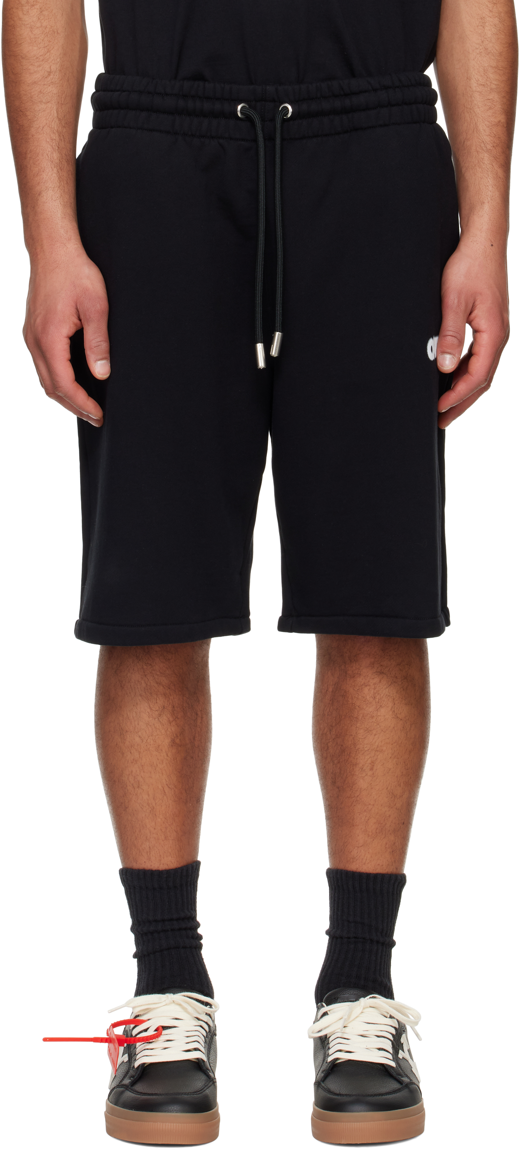 Black Spray Arrow Sweat Shorts