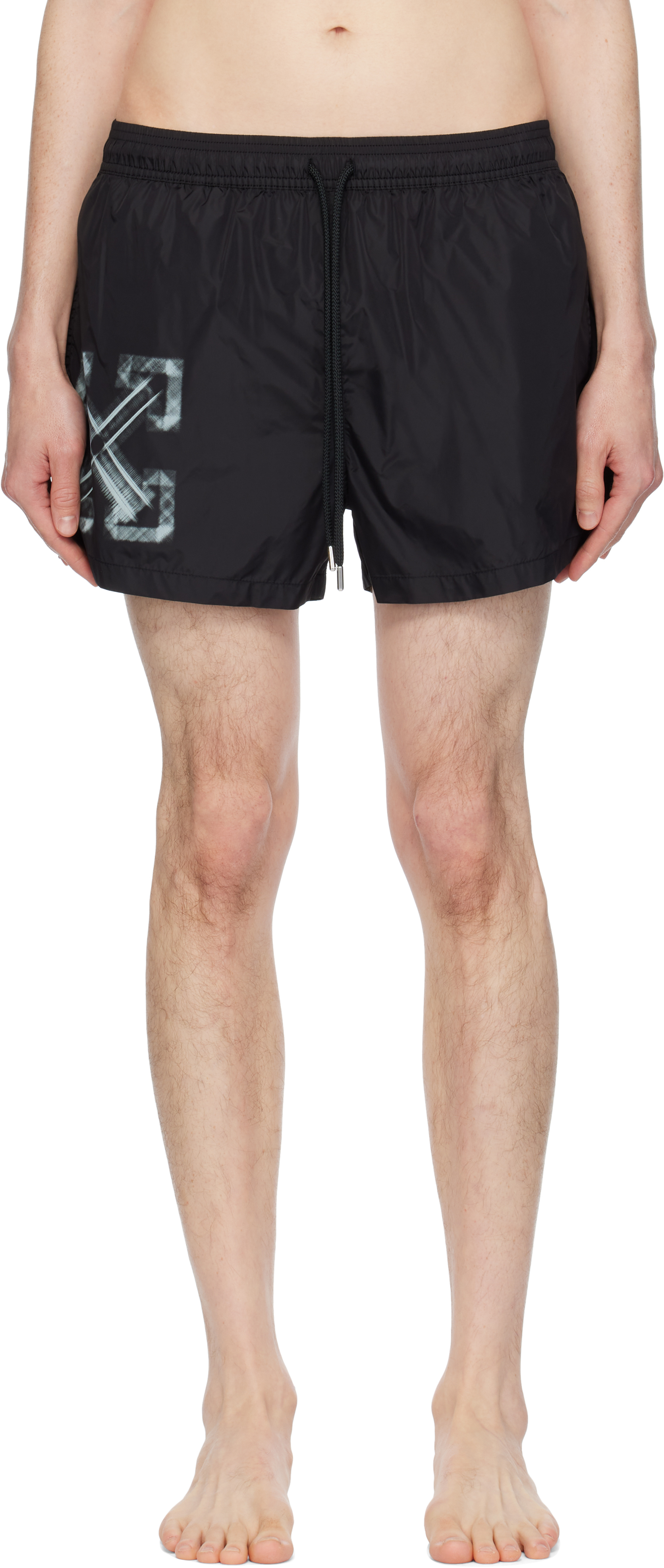 Black Vibe Arrow Swim Shorts