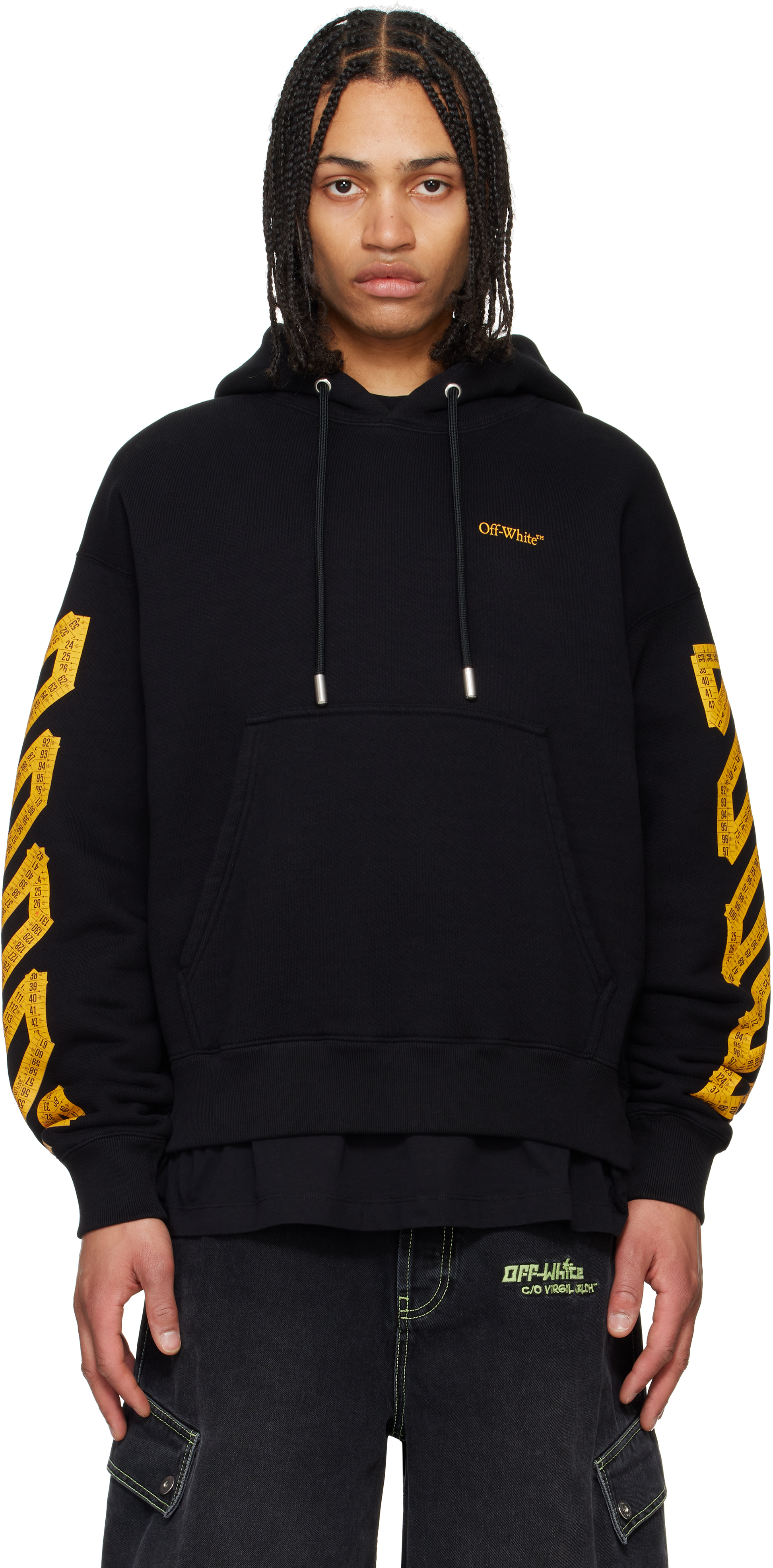 Black Tape Arrow Hoodie