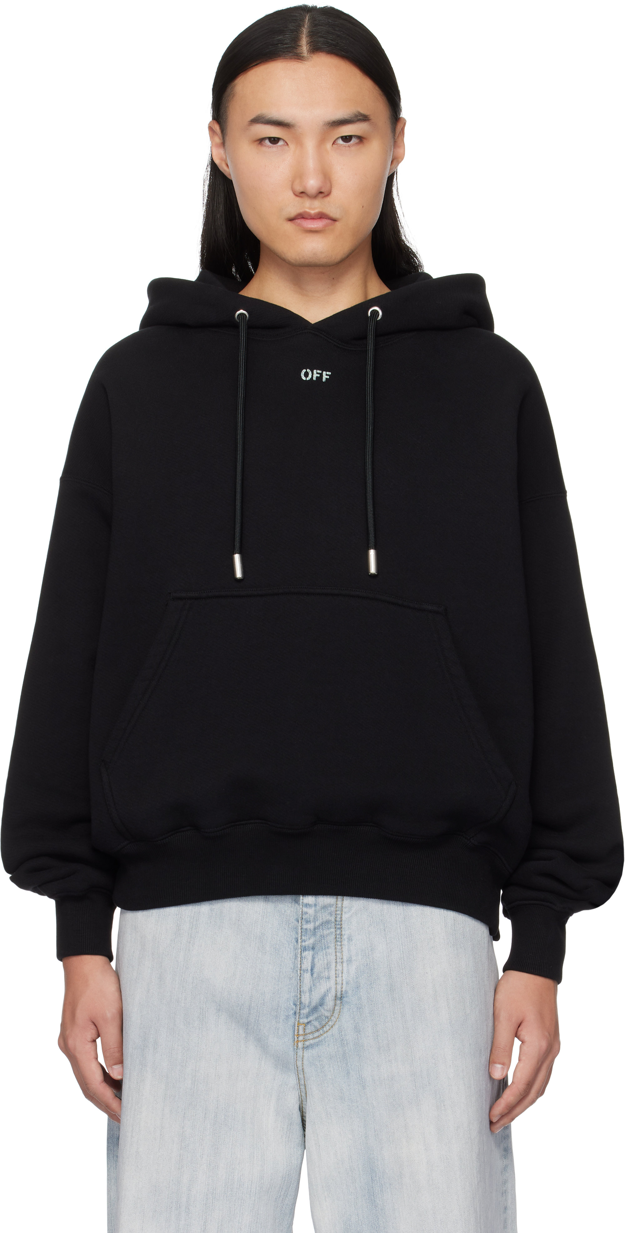 Black Vibe Arrow Hoodie