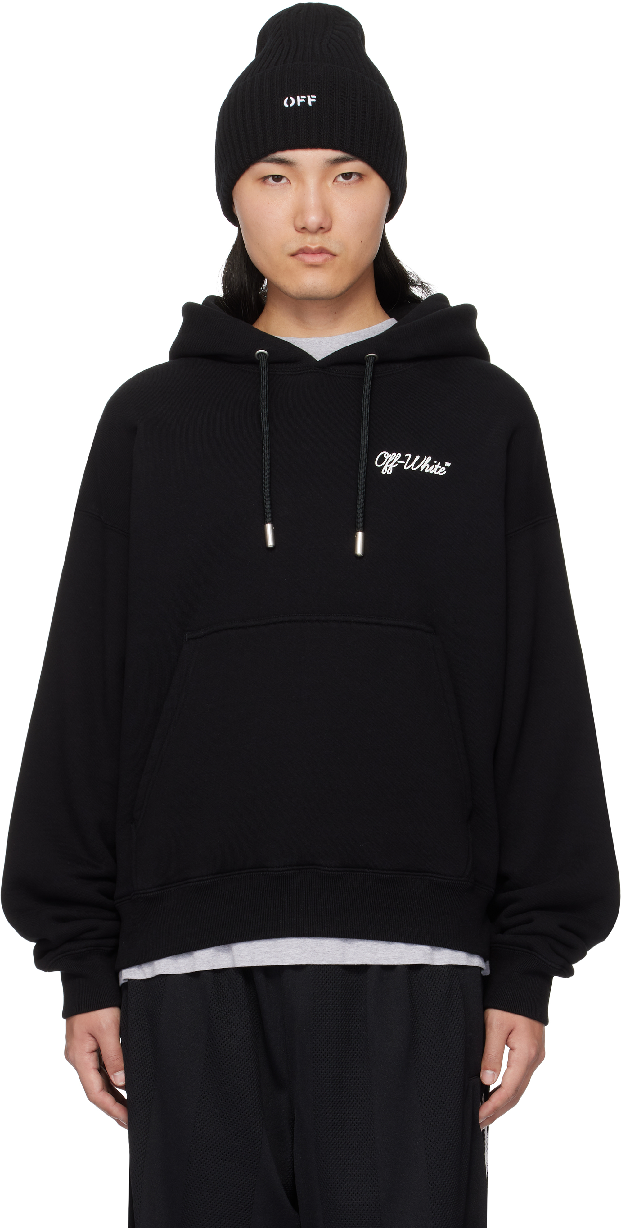 Black Script Hoodie