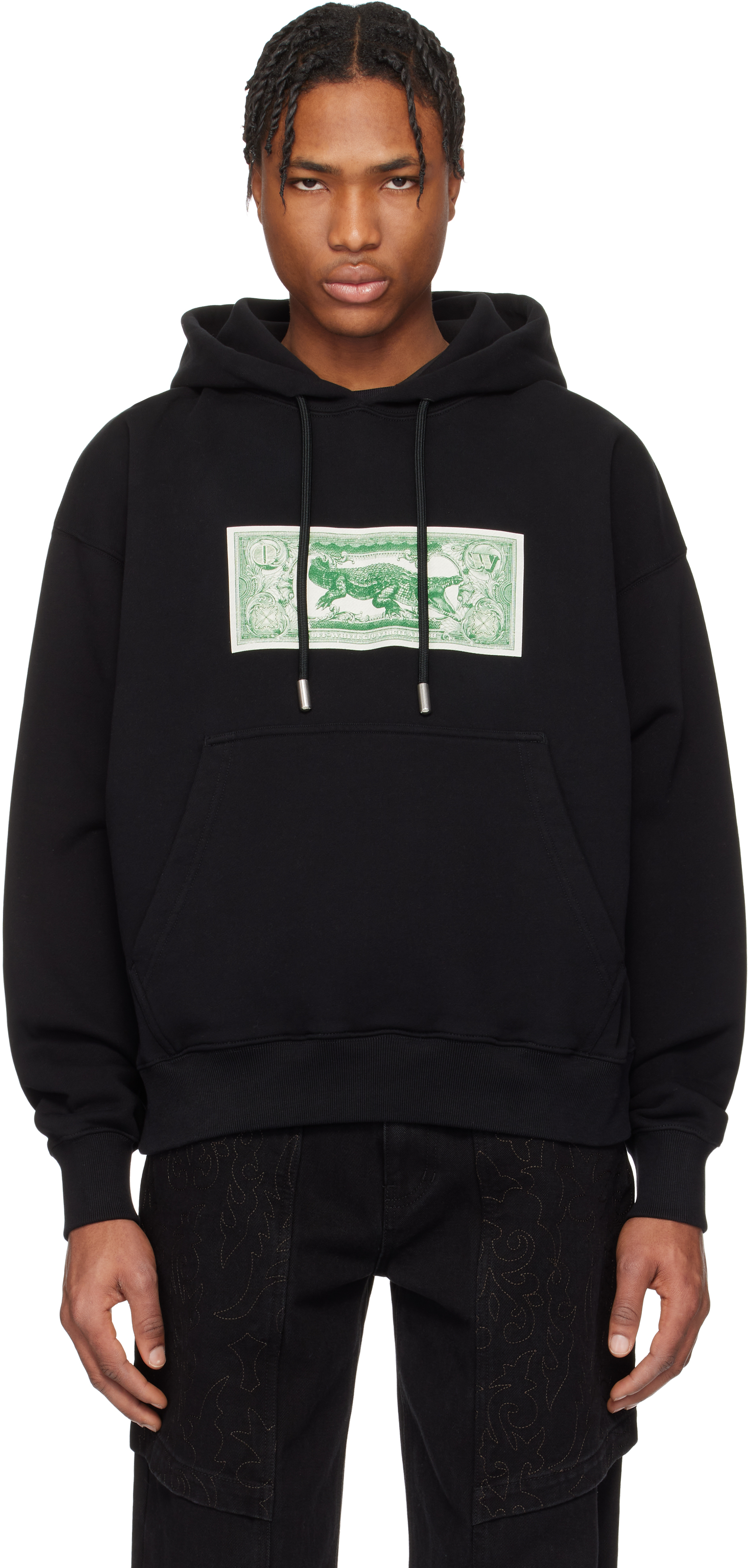 Black Banknote Arrow Skate Hoodie