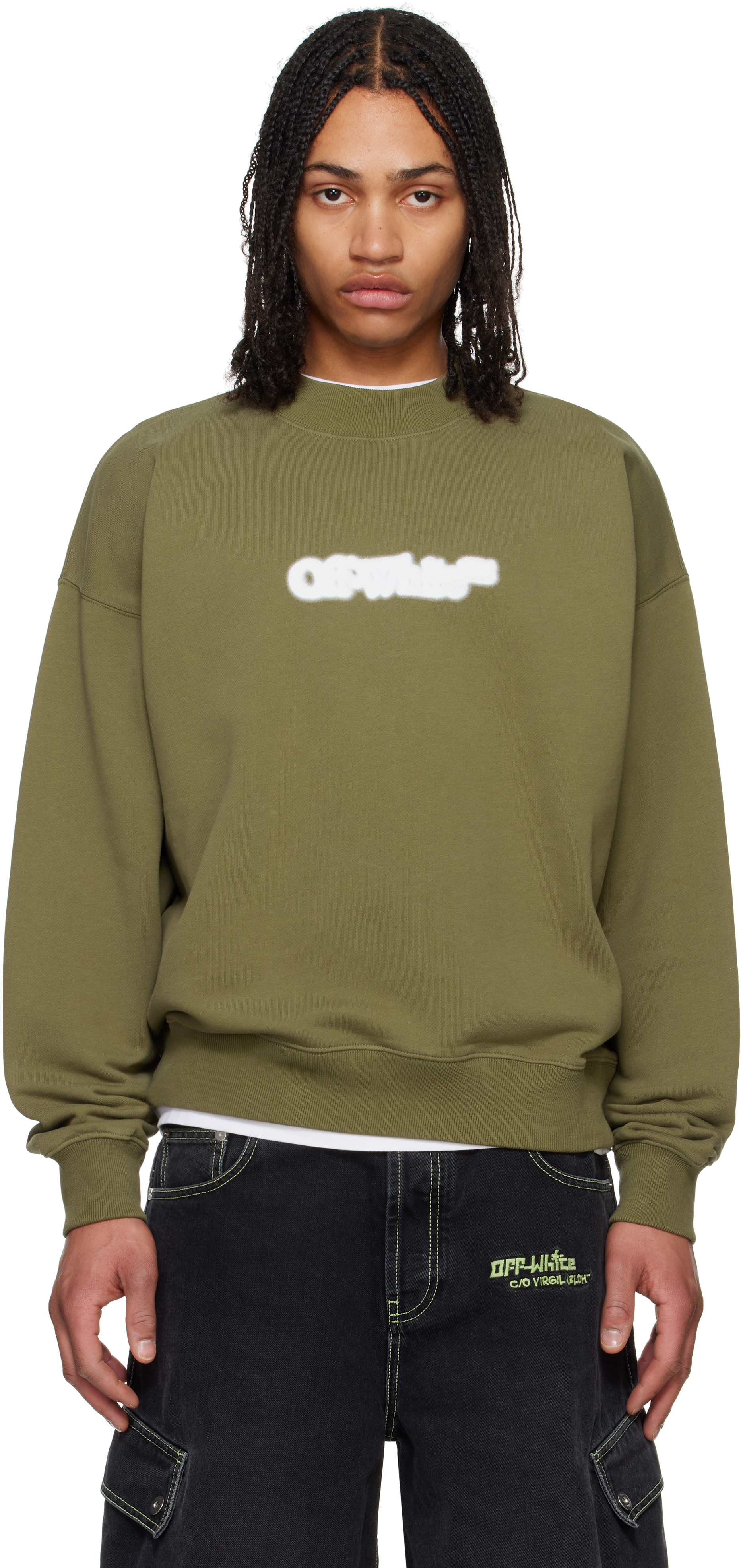 Green Spray Arrow Skate Sweatshirt