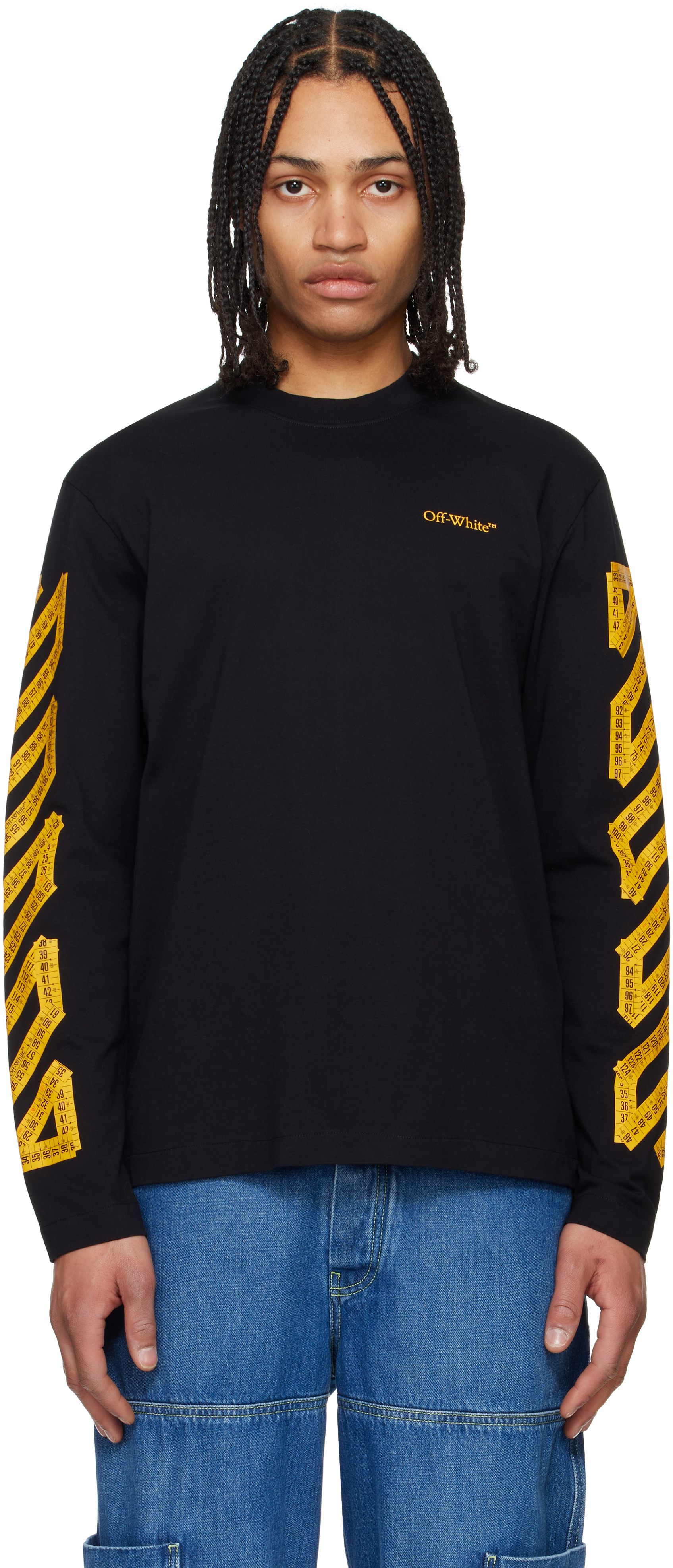 国内発送☆Off-White☆TAPE ARROW SKATE S/S TEE/BLACK Off-white Off White Men Tape Arrow Skate Ss Tee In Black