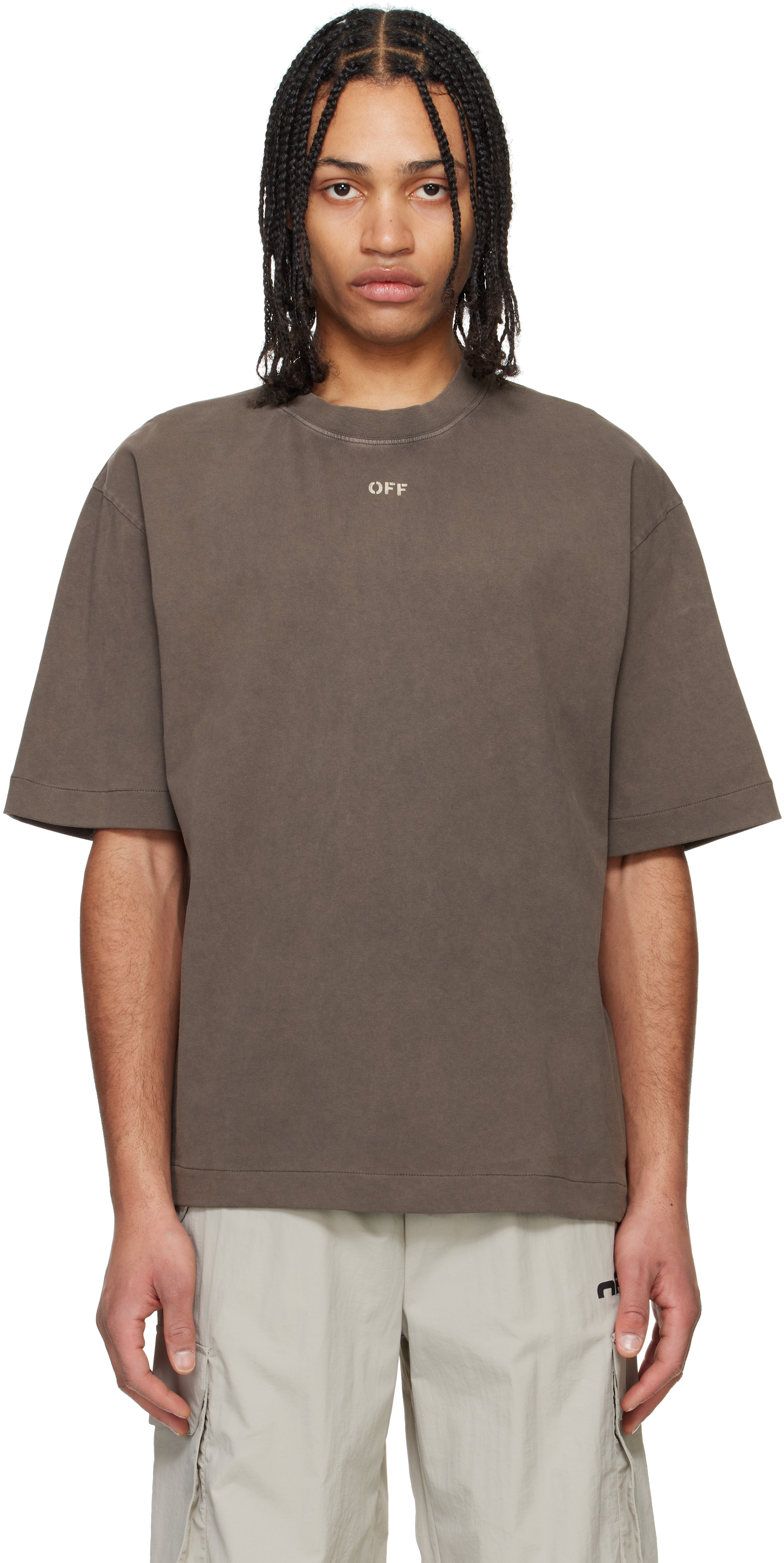 【OFF WHITE】Martyrdom Arrow Tシャツ 半袖 コットン ロゴ Off-White Martyrdom Arrow Skate Embroidered Graphic T-Shirt