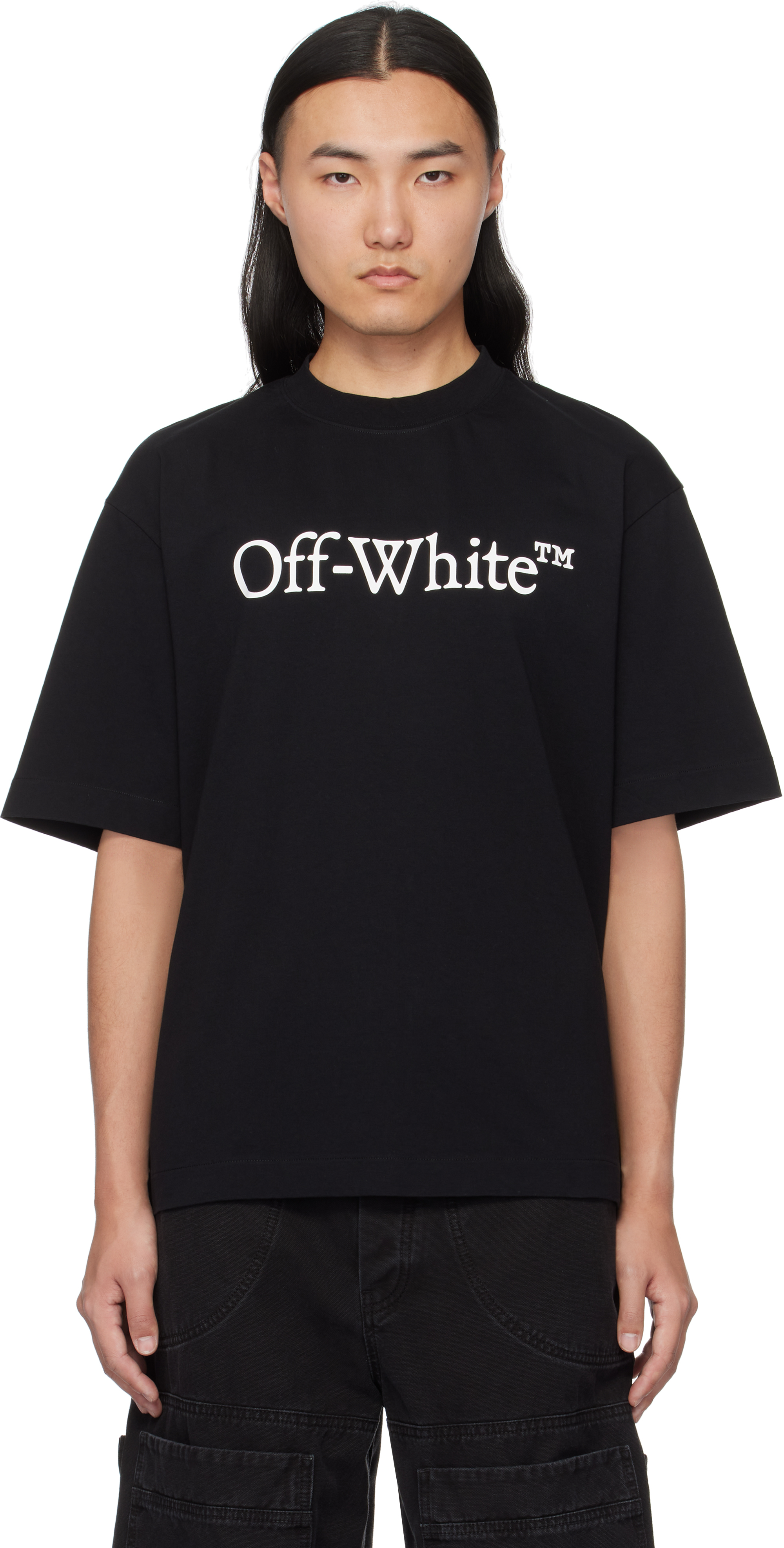 Black Big Bookish Skate T-shirt by Off-White on Sale