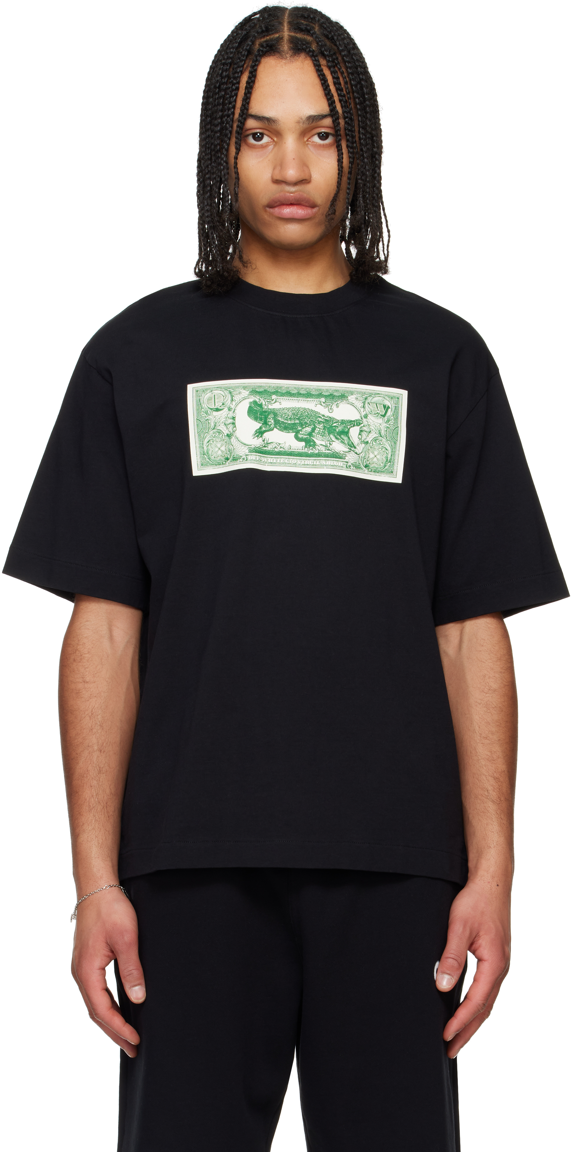 OFF WHITE♡ ブラック Banknote Arrow Tシャツ Black Banknote Arrow T-shirt by Off-White on Sale