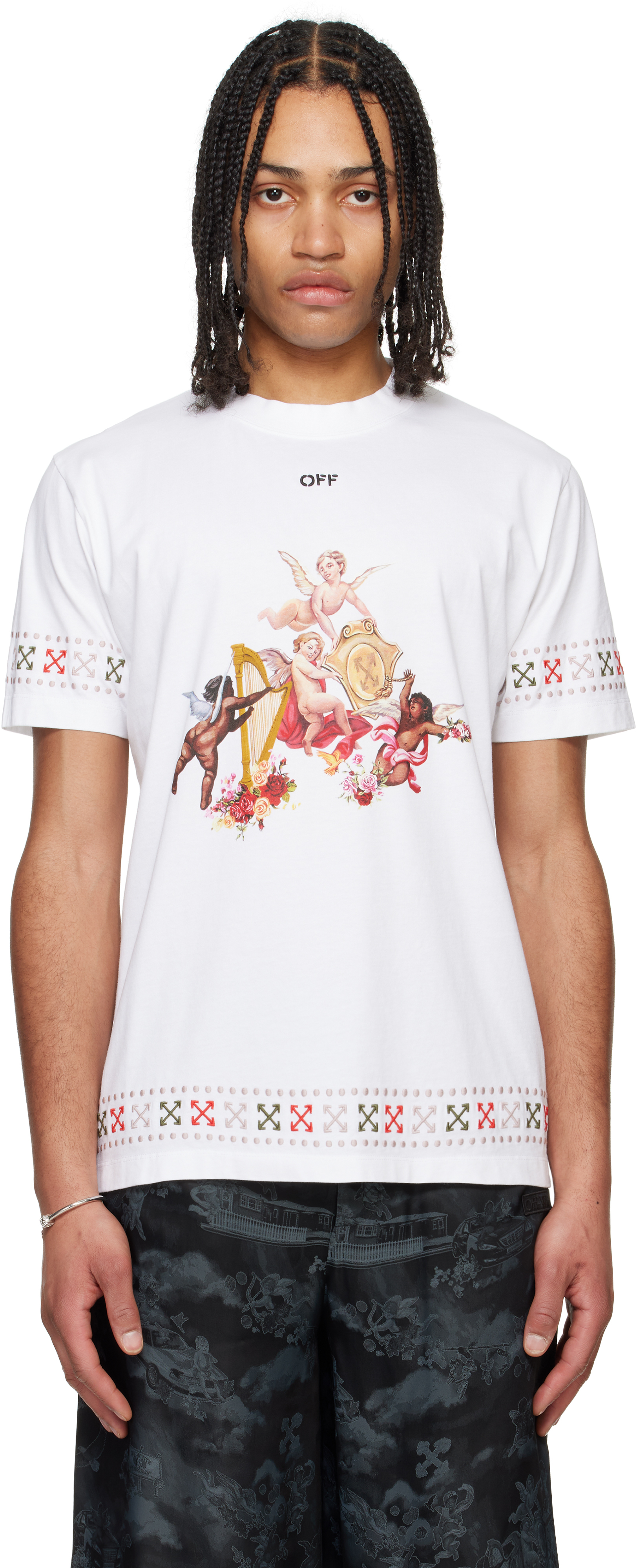 Off-White: ホワイト Putti Tシャツ | SSENSE 日本