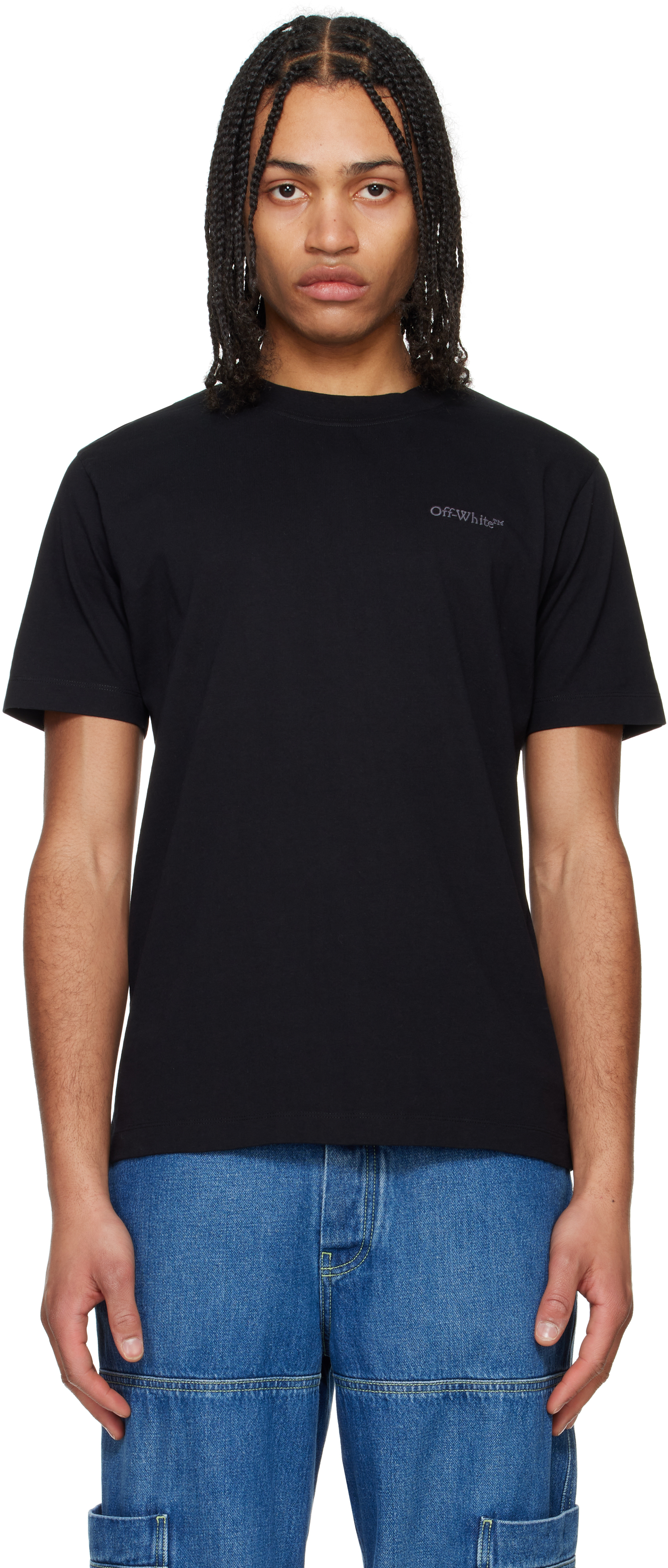 【関税込み】Off-White ブラック Bookish スリムフィットTシャツ Off-Whiteのブラック Bookish スリムフィットTシャツがセール中