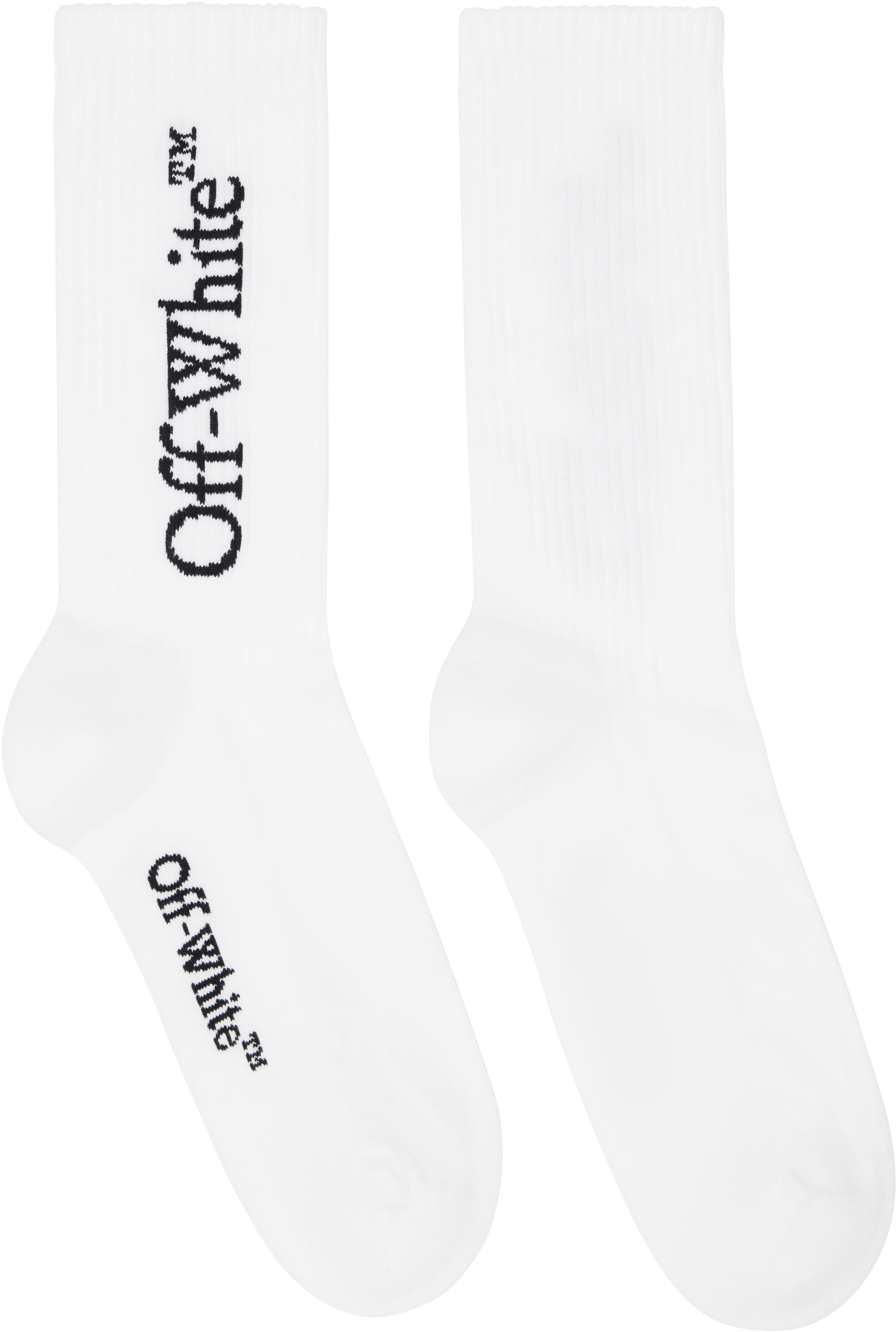 White Bookish Mid Socks