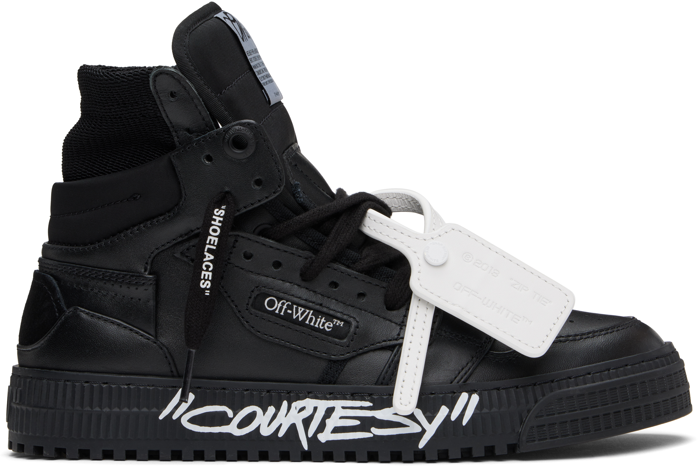 Off-white 3.0 Off-court Sneakers In Black - White