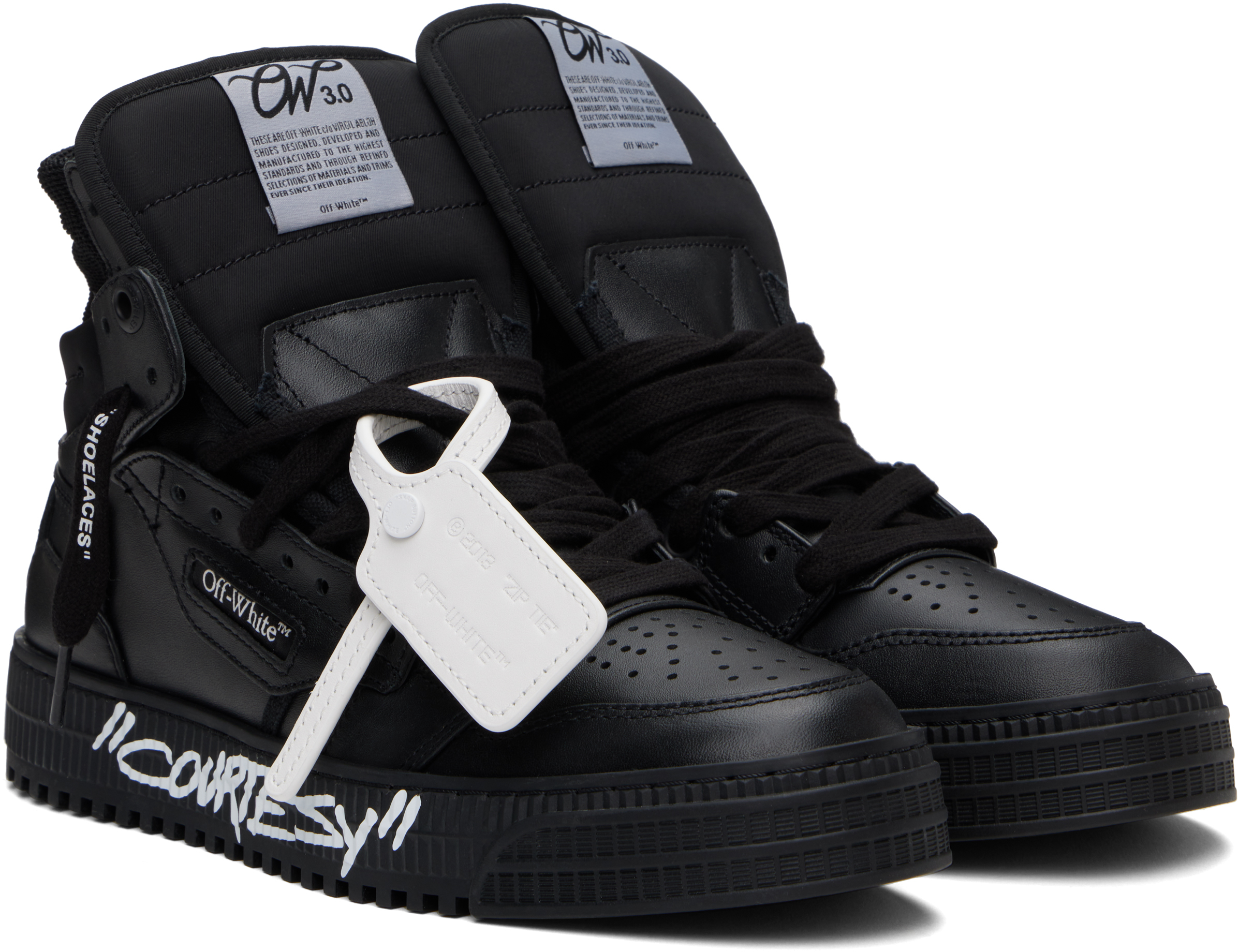 Off-white 3.0 Off-court Sneakers In Black - White