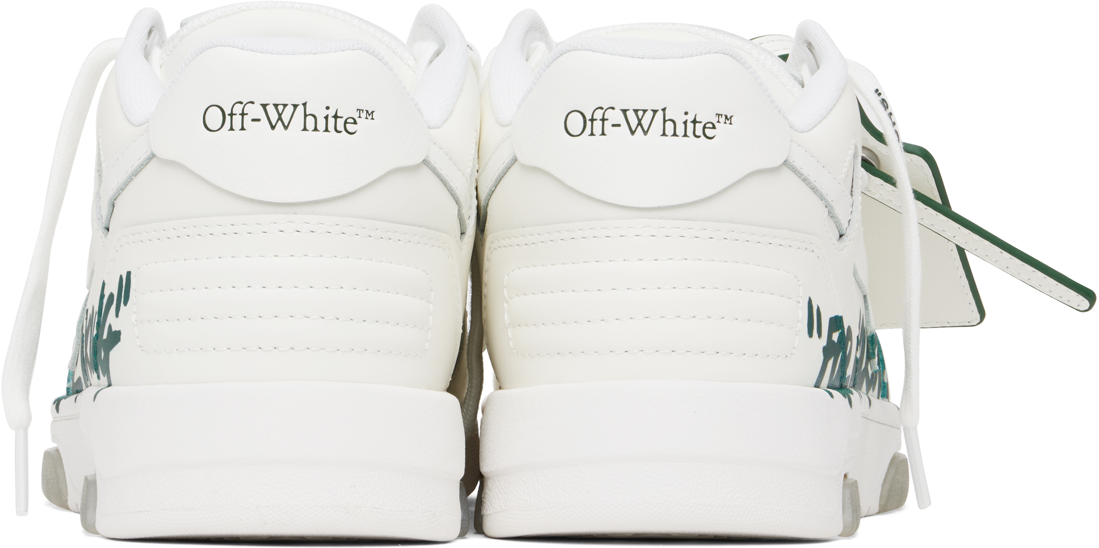 Off-white White Out Of Office 'for Walking' Sneakers In White - Jet Gr