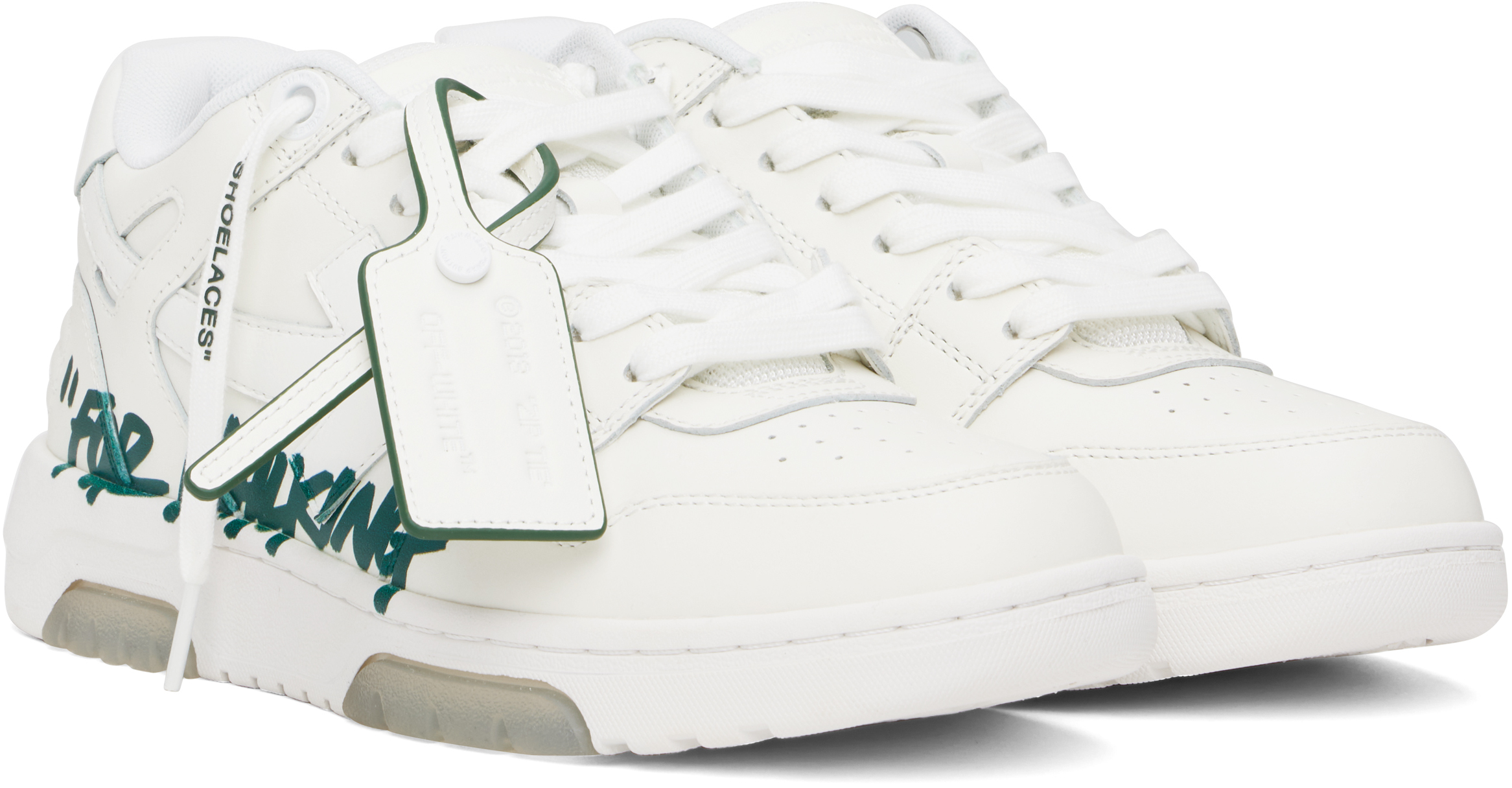 Off-white White Out Of Office 'for Walking' Sneakers In White - Jet Gr
