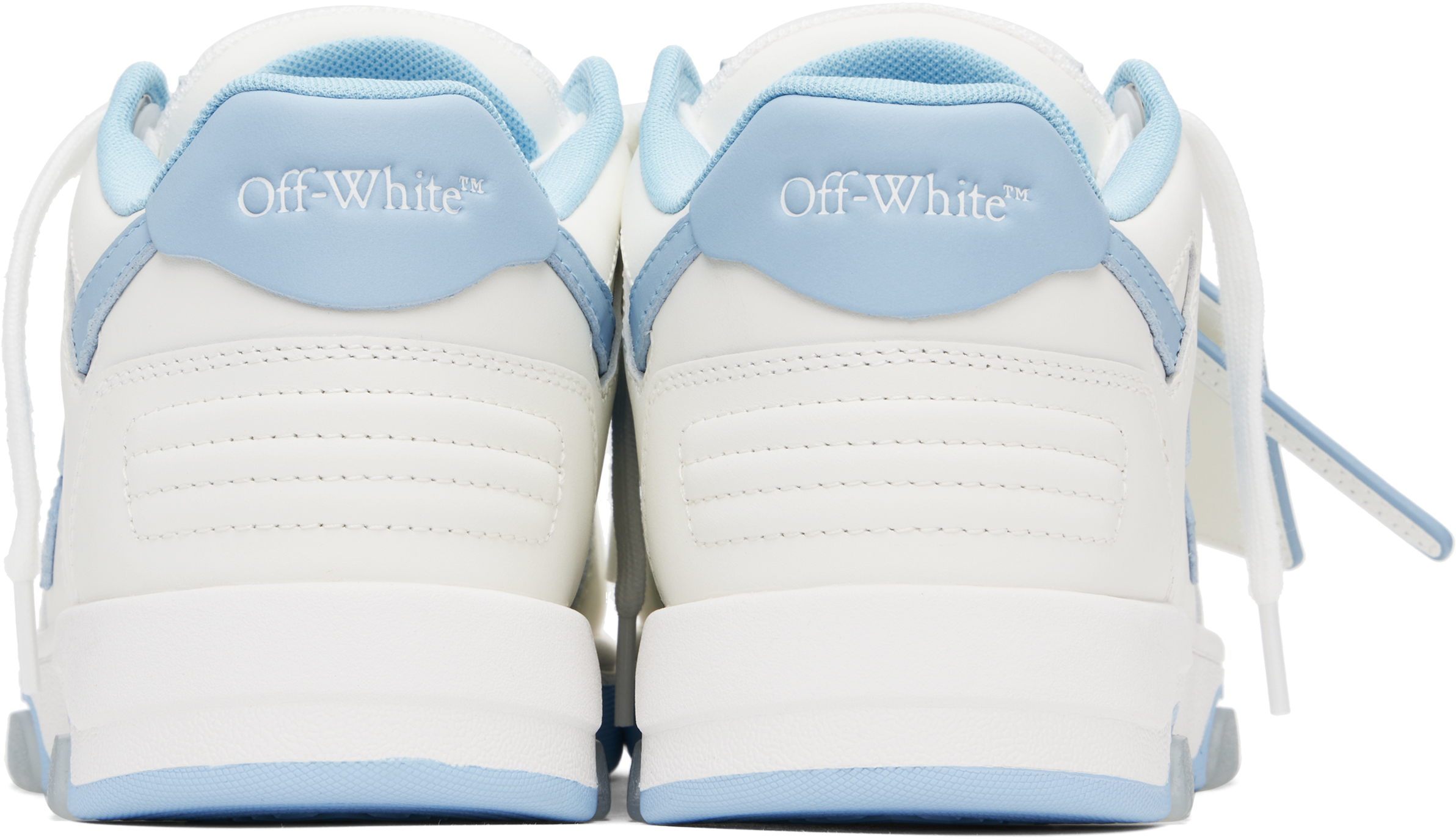 Off-white Off White Men White Leather Out Of Office Sneakers In White Light B