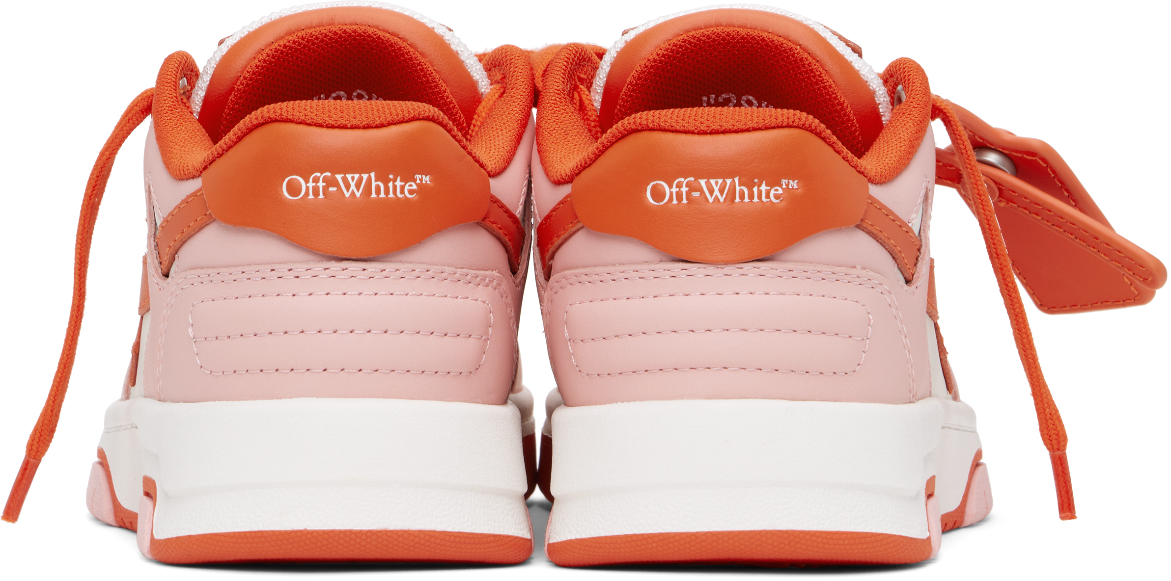 Off-white Kids Pink & Red Out Of Office Sneakers In Pink - Red