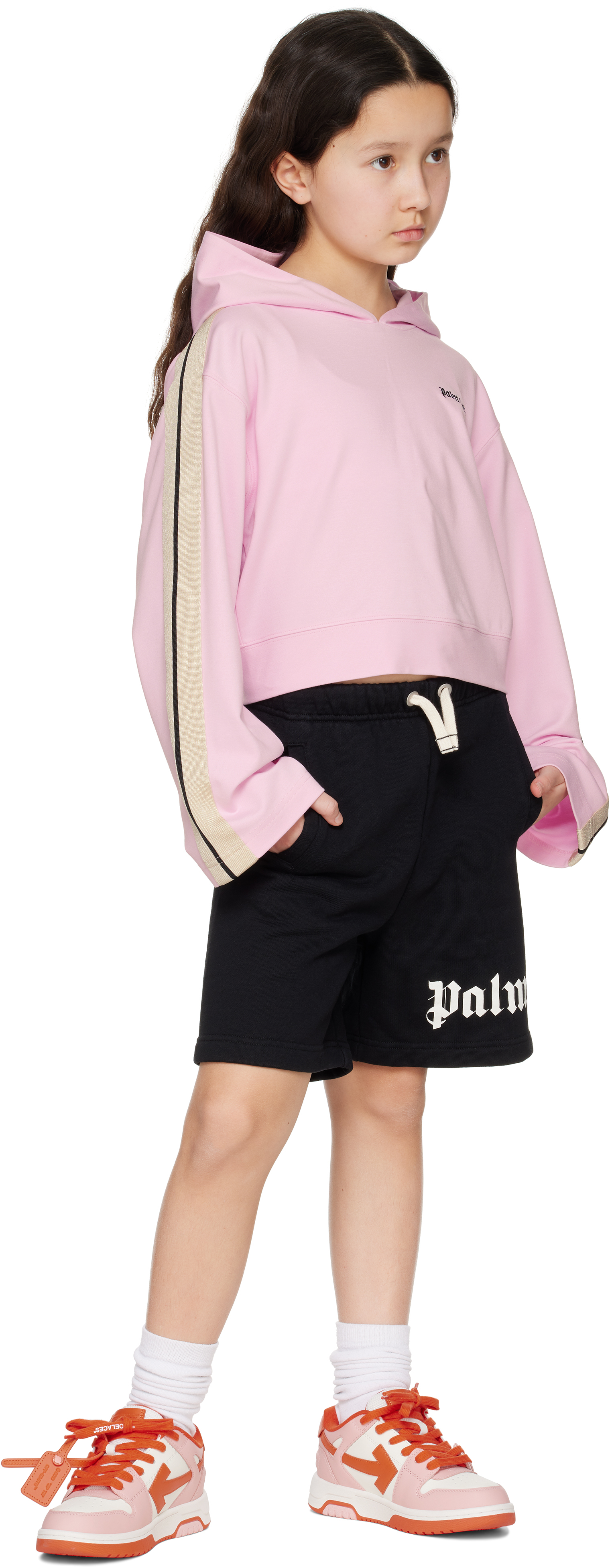 Off-white Kids Pink & Red Out Of Office Sneakers In Pink - Red