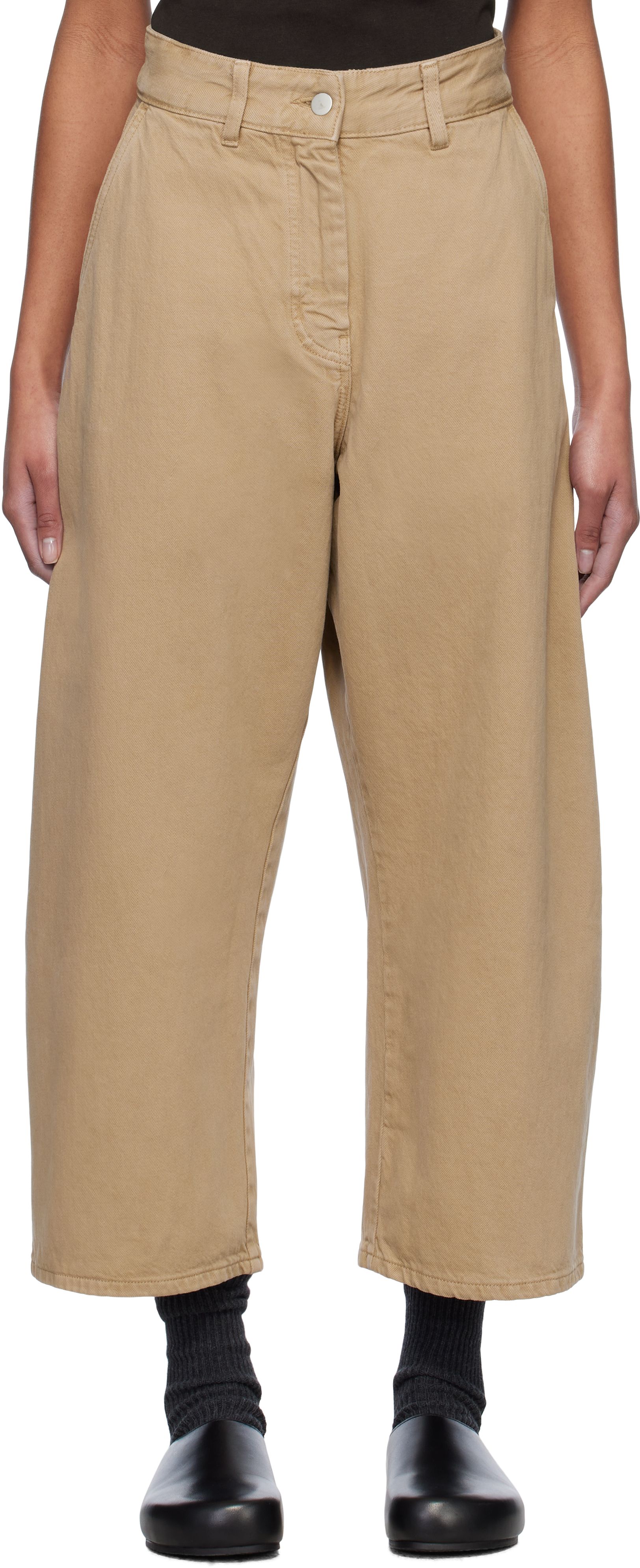 【関税込み】Studio Nicholson タン Chalco ジーンズ Tan Chalco Jeans by Studio Nicholson on Sale