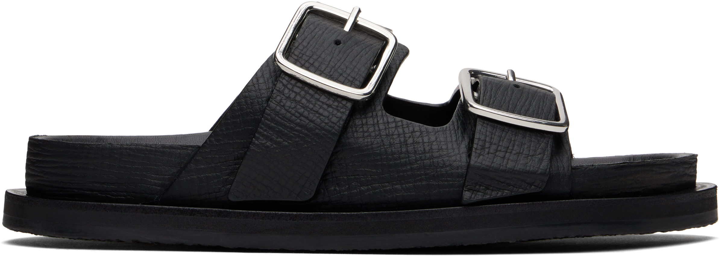 サンダル・ミュール STUDIO NICHOLSON Women Sandals SNW 1652 DENVER BLACK Denver Leather Sandal in Black– Studio Nicholson
