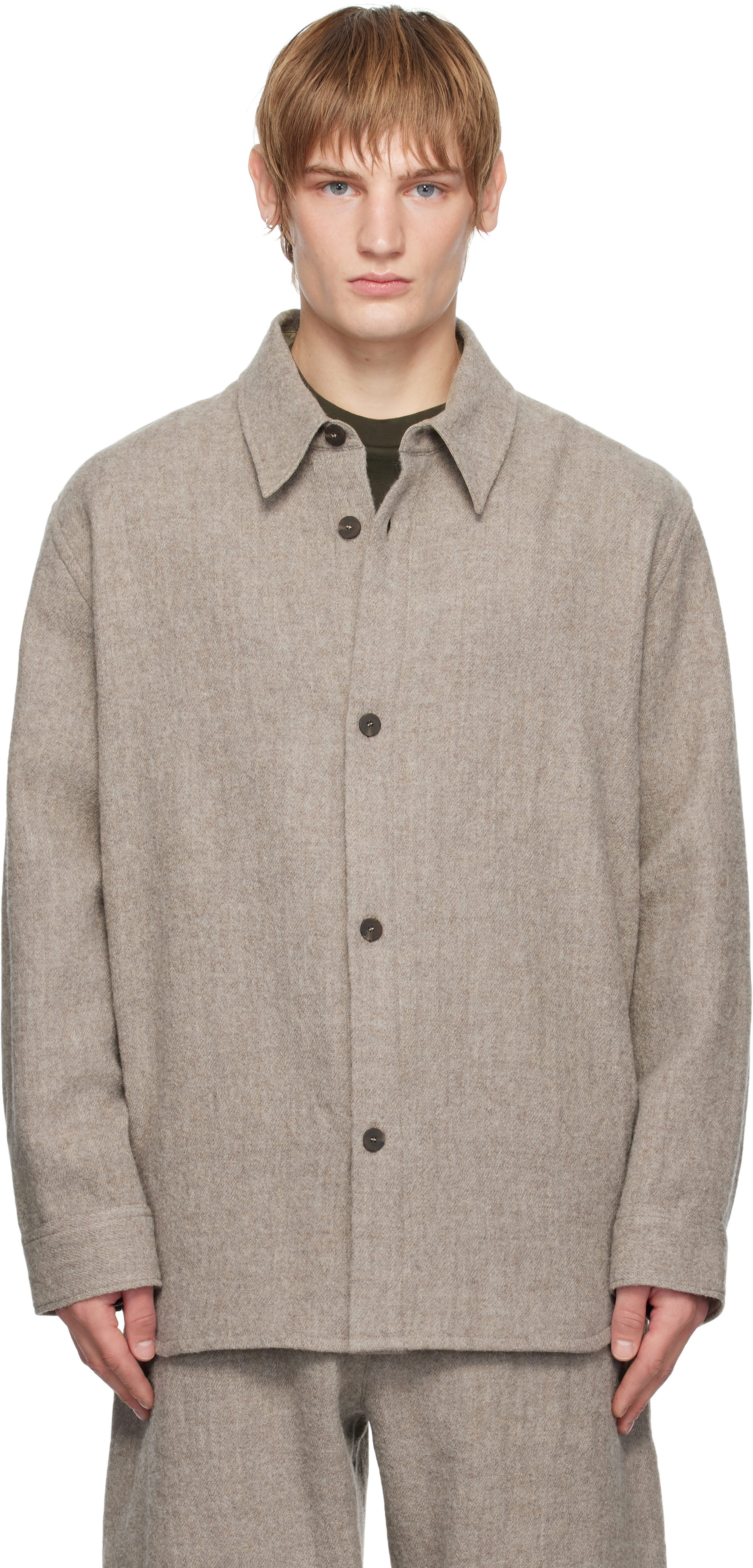 Beige Deck Wool Shirt