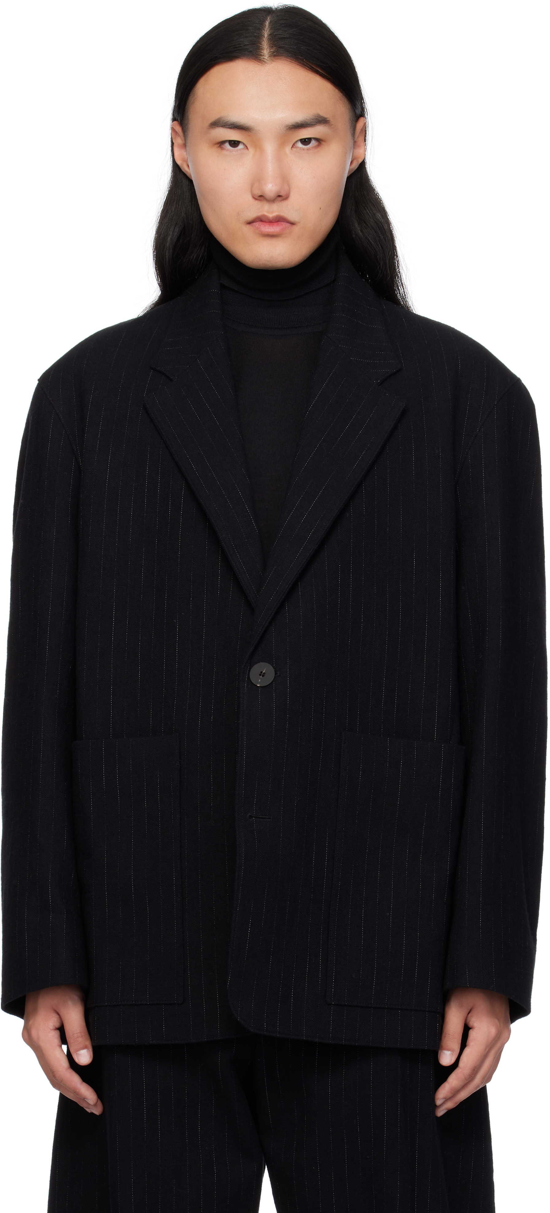 Black Conde Stripe Blazer